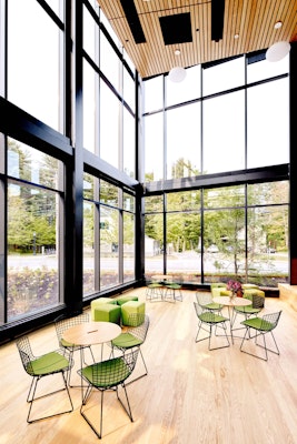 bertoia side chair rockwell unscripted occasional table upholstered seats bowdoin college roux center for the environment