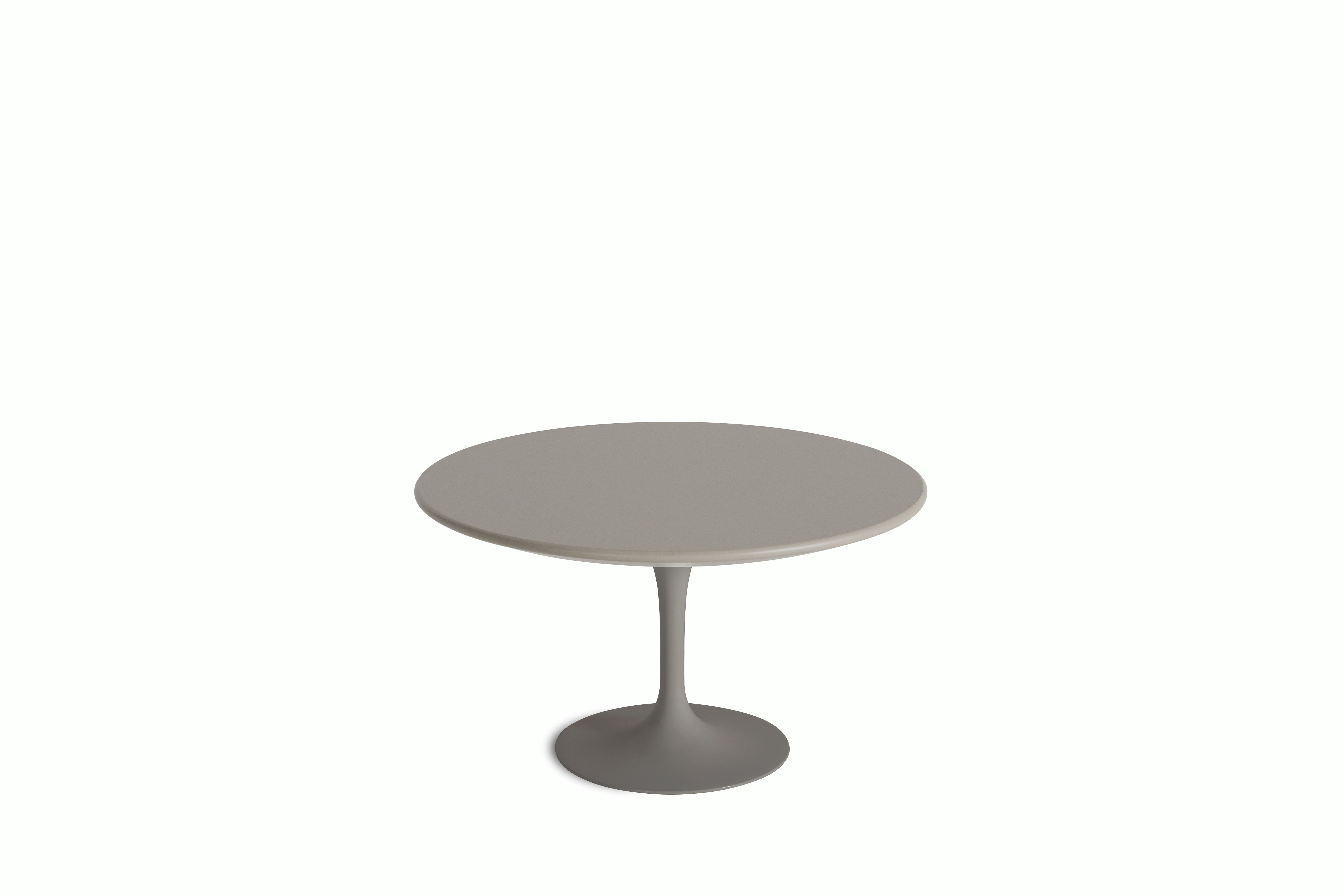 Saarinen Coffee Table - 35 Inch, Round, Laminate, Modern Clay, Grey Base