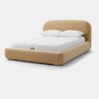 Lull Bed - Queen, Storage, Fabric, SE Malibu Velvet, Dune 2.0