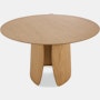 Lorea Dining Table - oak,  round