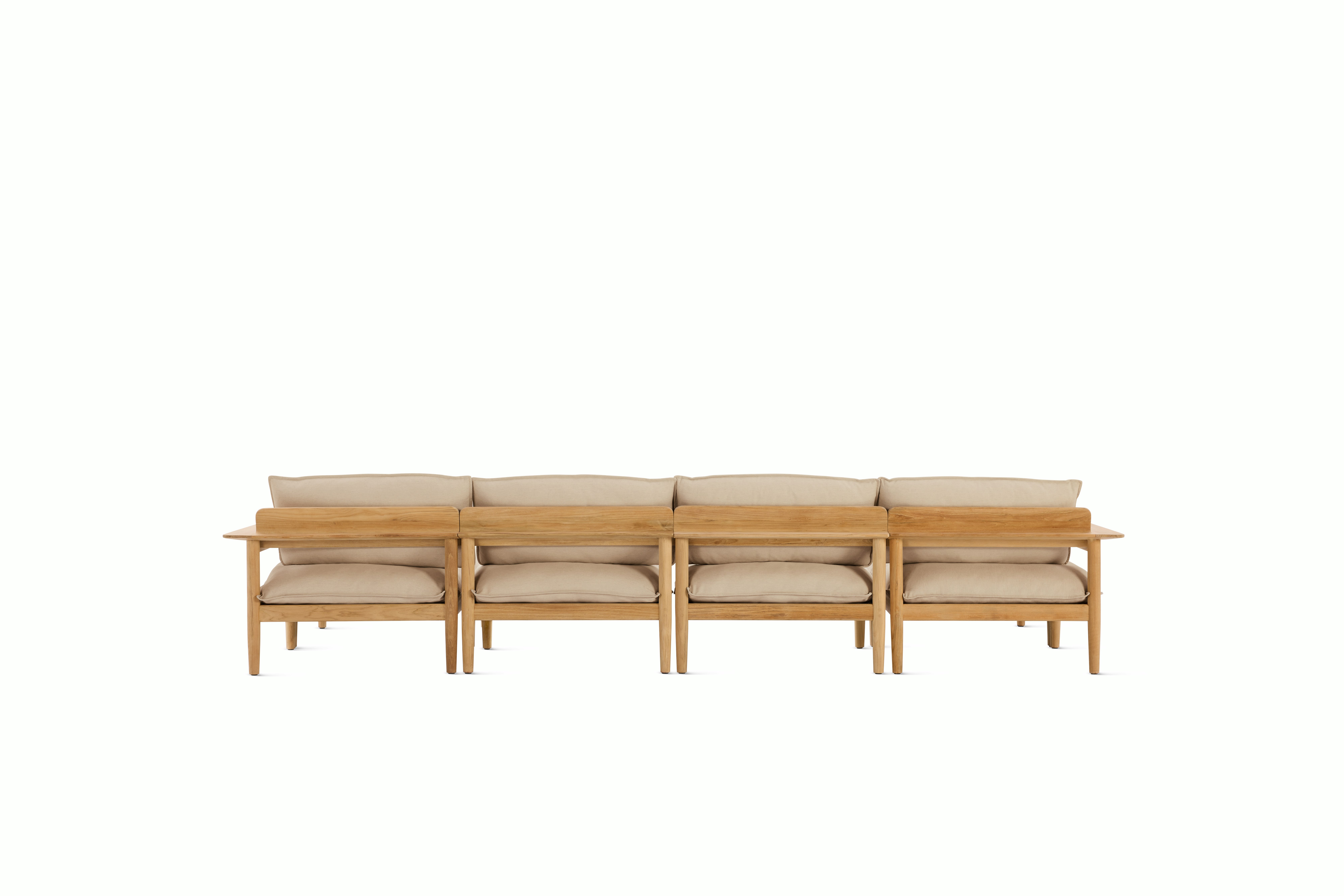 Terassi Double Chaise Sectional - Heritage,  Papyrus, FSC Certified