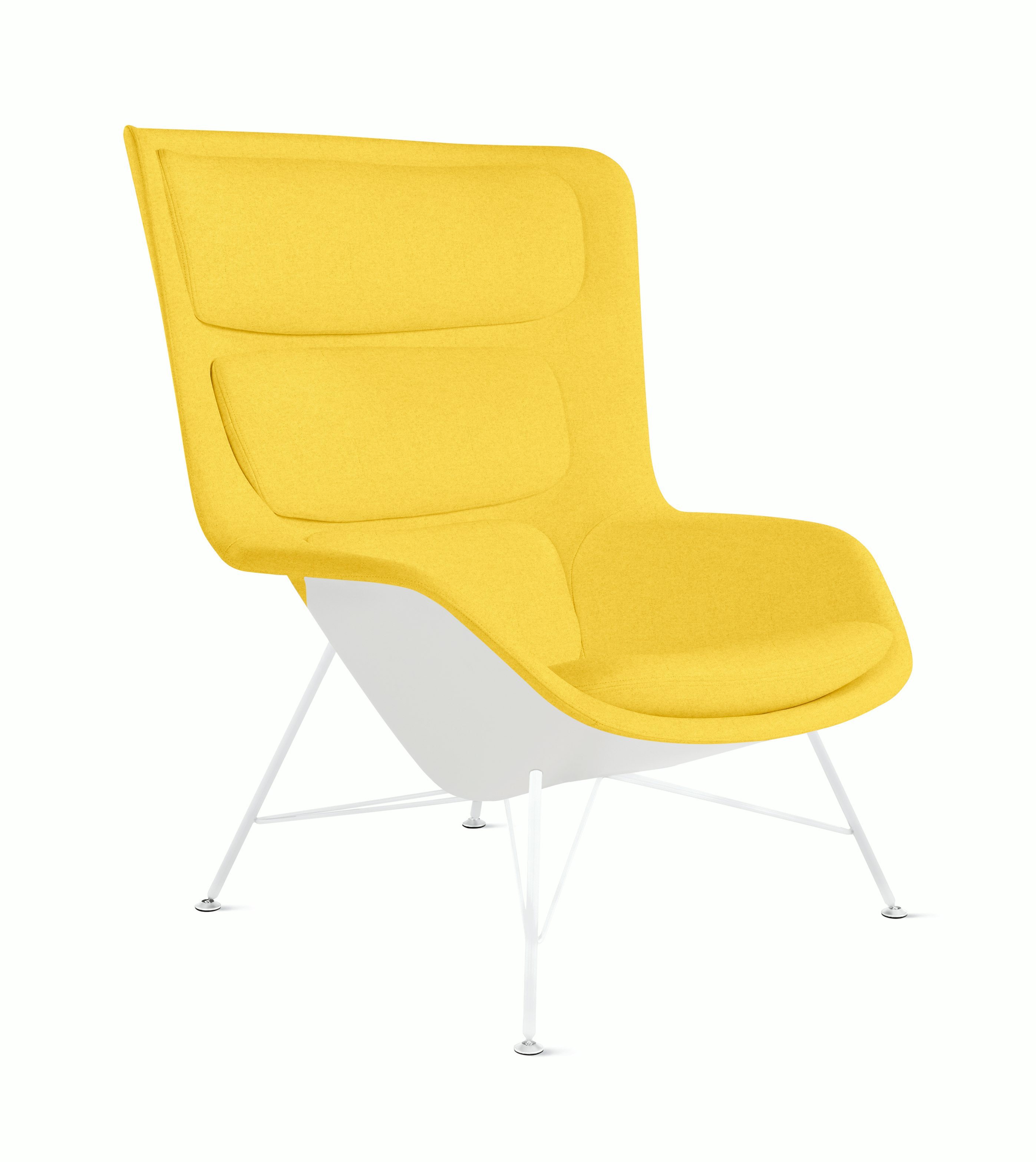 Striad Lounge Chair - High Back, Luce, Clarion, White, Wire, White
