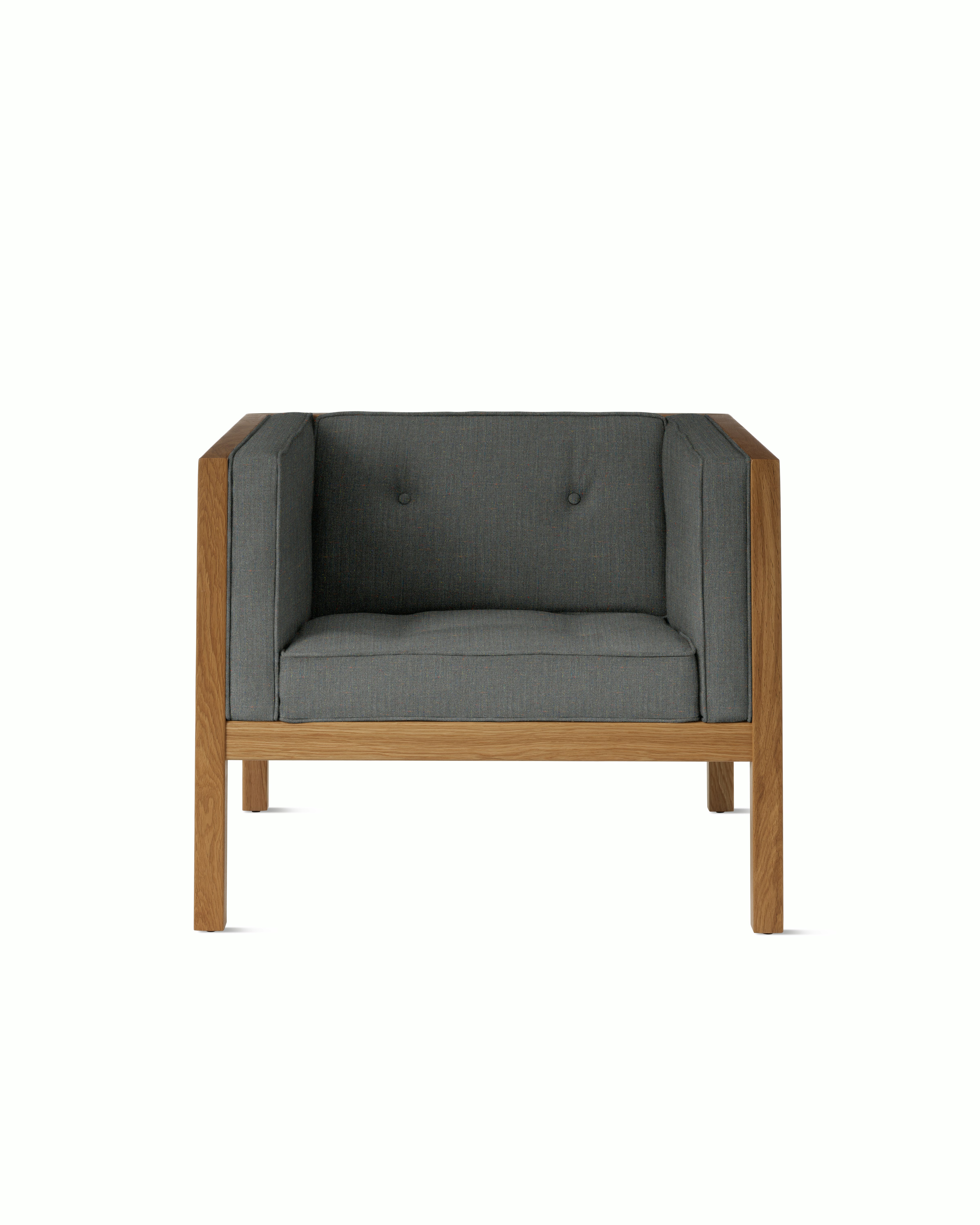 Cube Armchair - Rowan,  Forward,  Oak