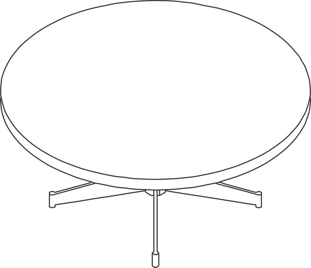 A line drawing - MP Occasional Table | Round