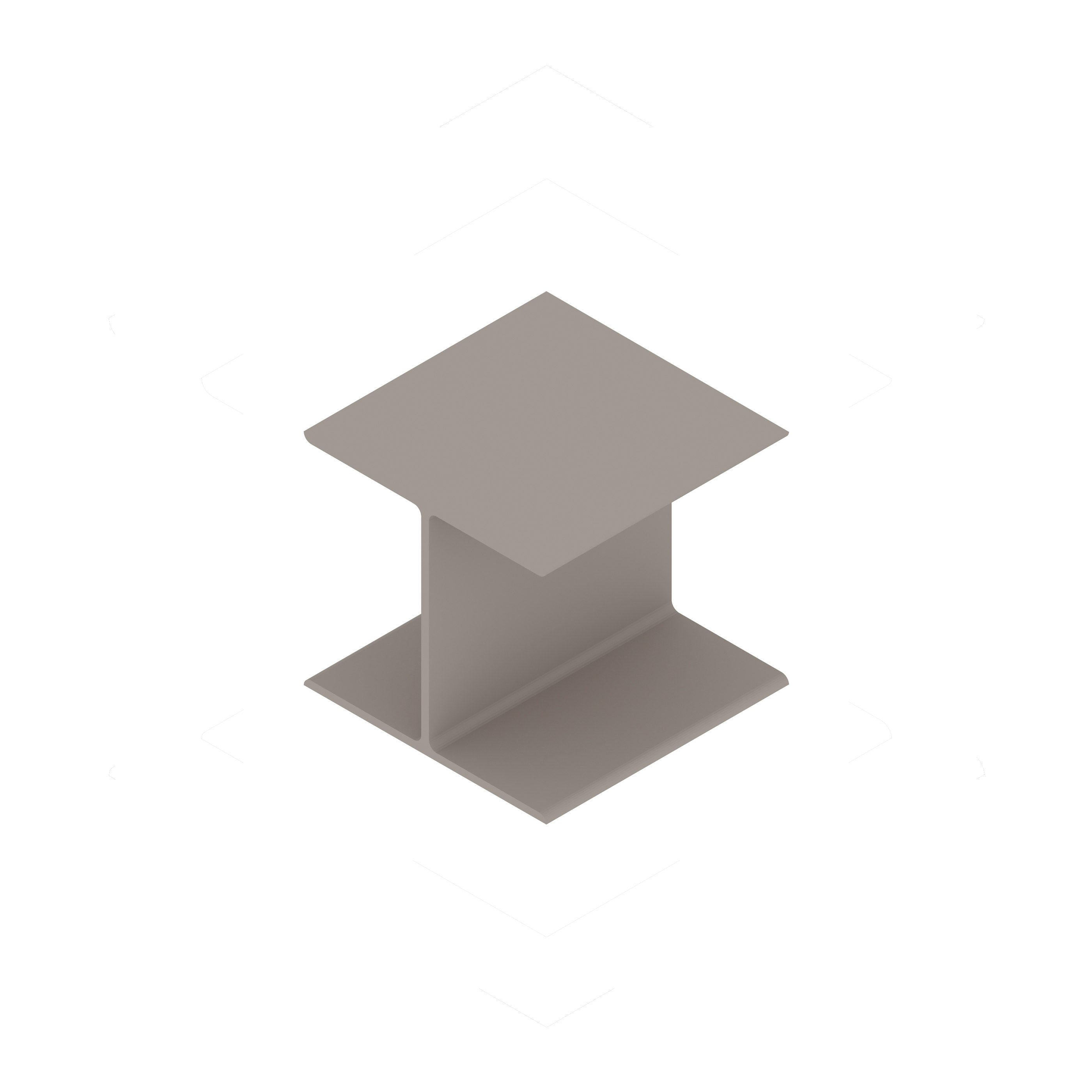 A generic rendering - I Beam Table | Side Table
