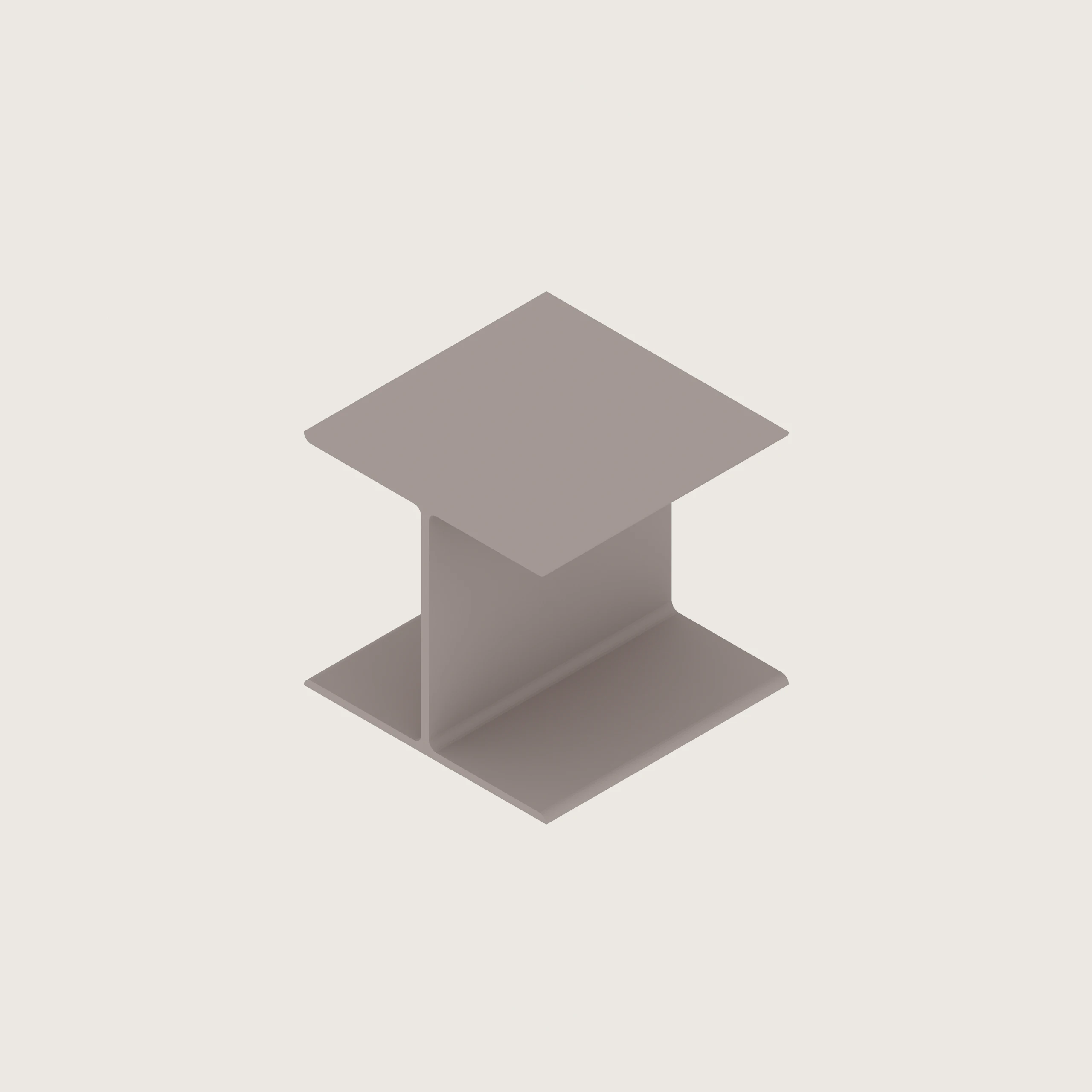 A generic rendering - I Beam Table | Side Table