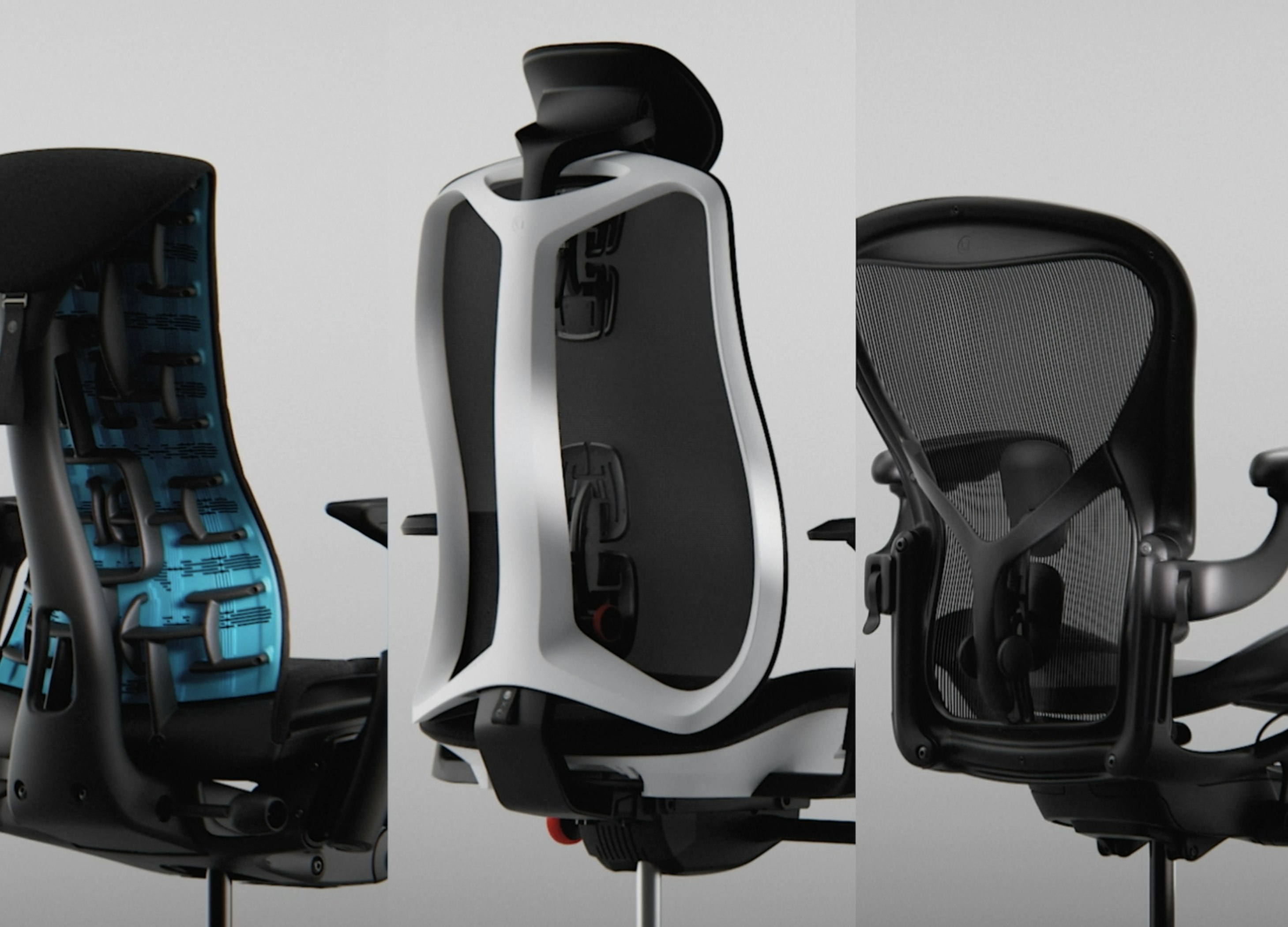 Embody Gaming Chair, Aeron Gaming chair and Vantum gaming chair