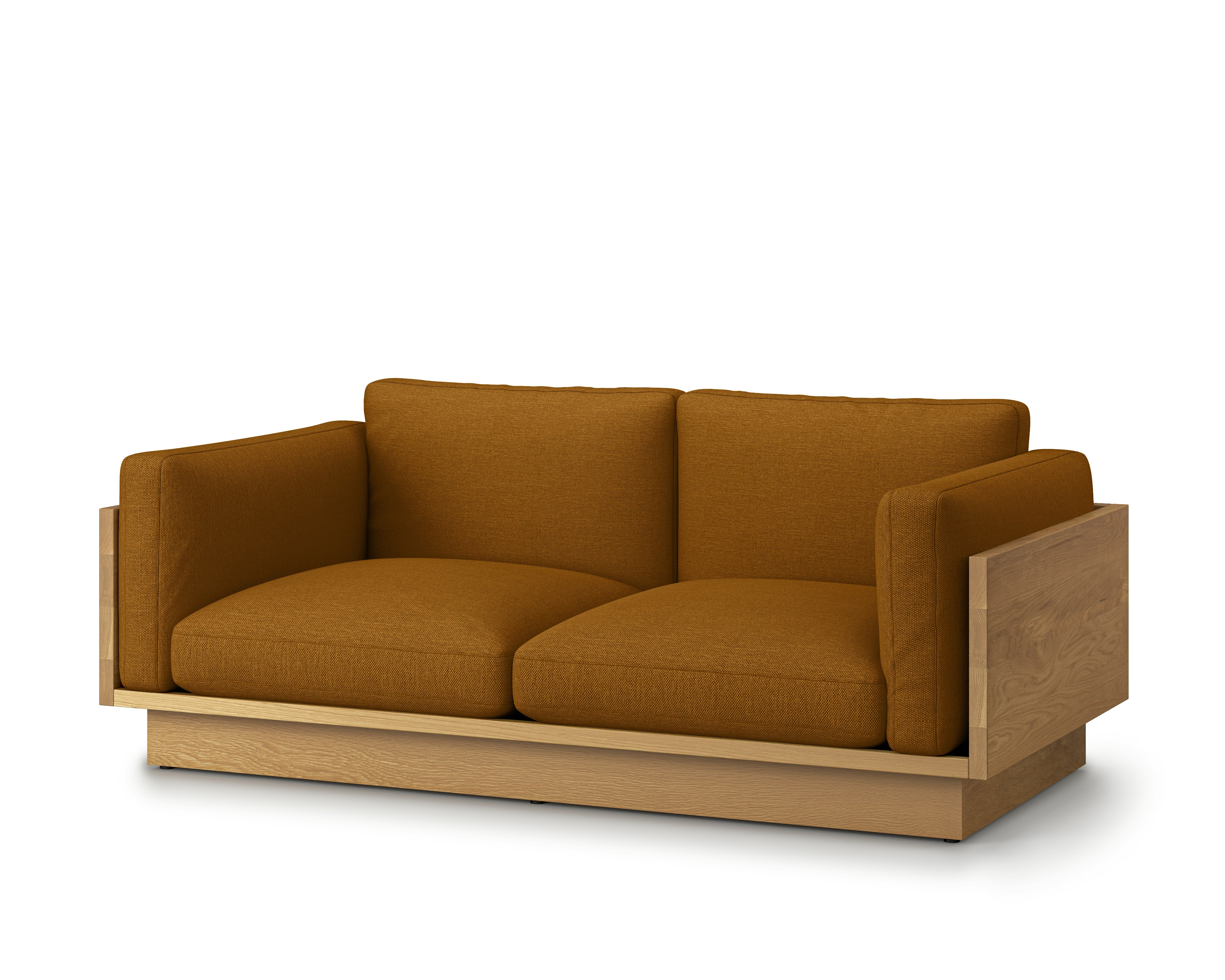 Pawson Drift Sofa - 80 In, Mode, Nutmeg, White Oak