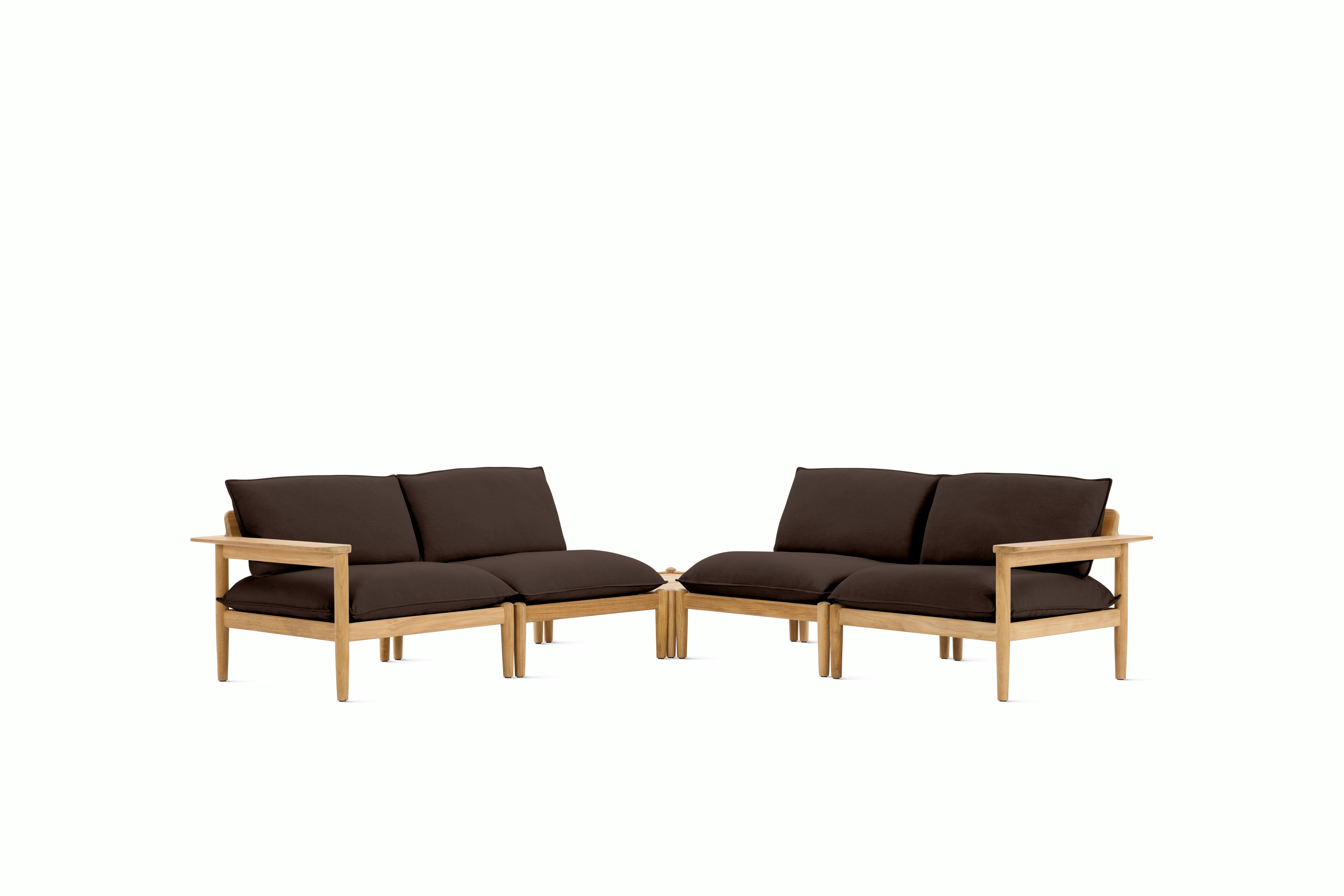 Terassi Corner Sectional with Table - Sable, FSC Certified