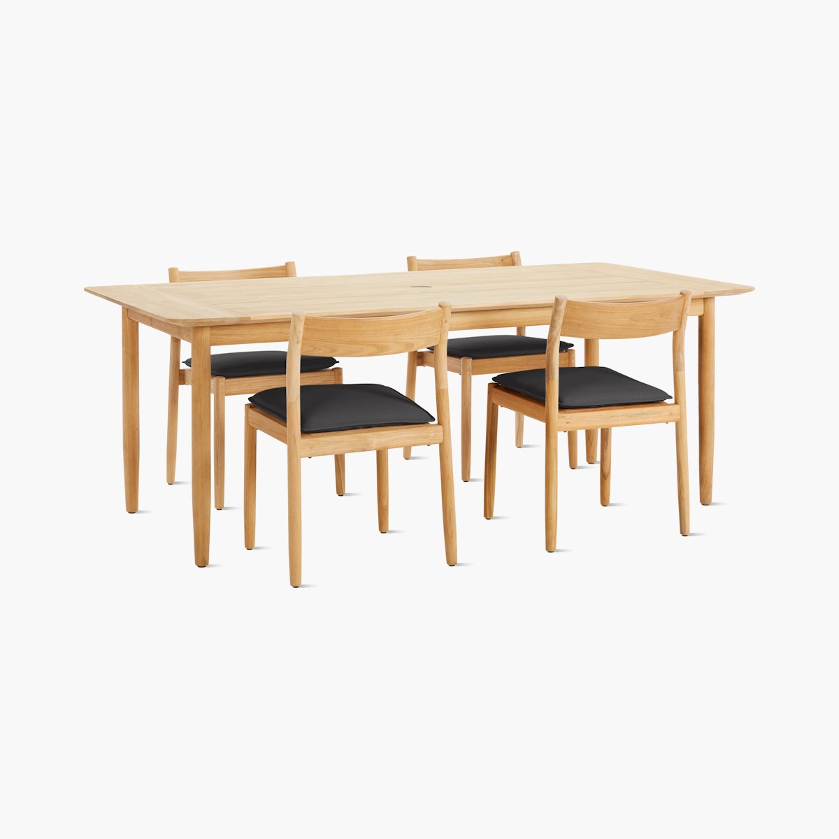 Terassi Dining Set Terassi Dining Set, 4 Side Chairs