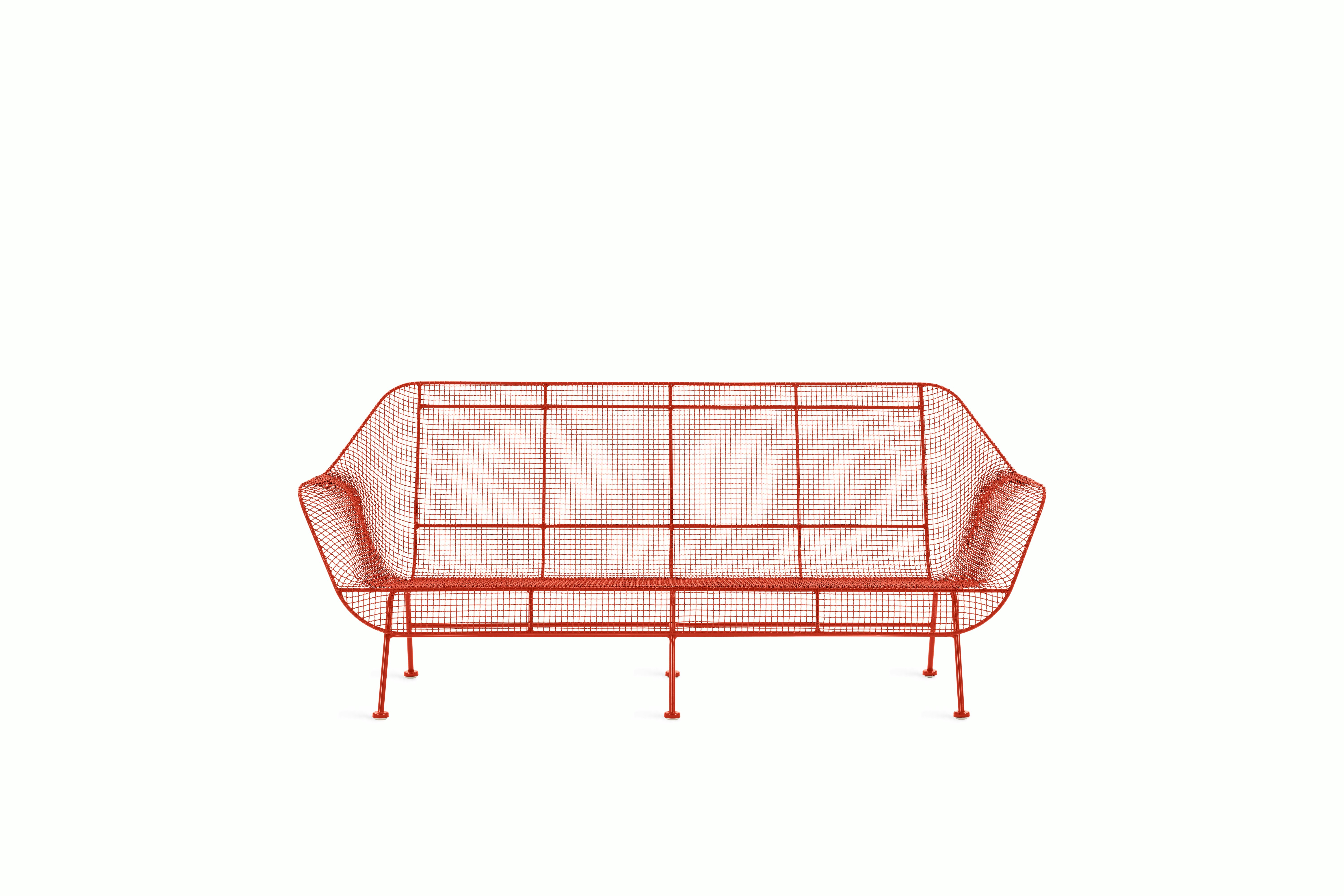 Sculptura Sofa - Red Orange