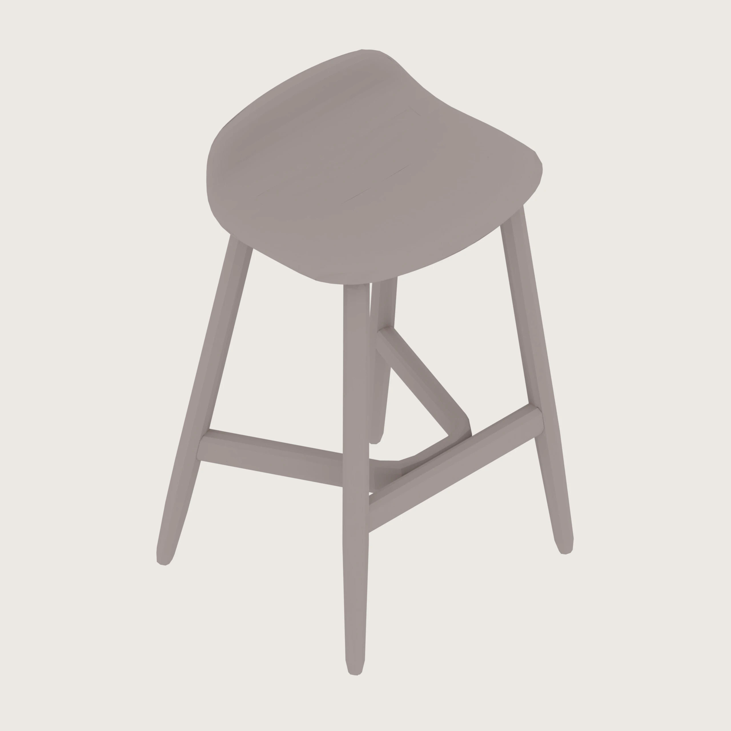 A generic rendering - Crosshatch Stool | Counter Height