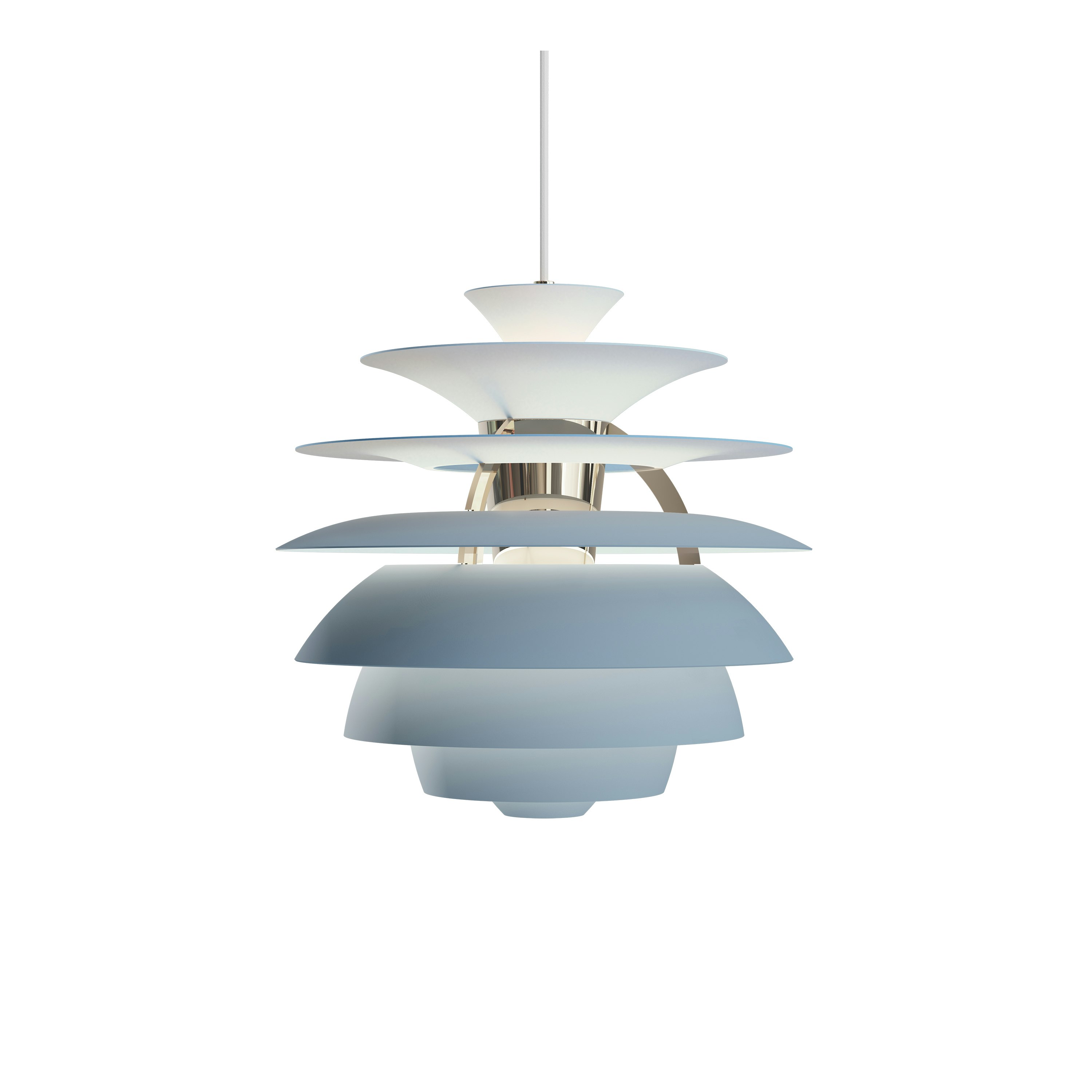 Snowball Pendant Lamp, Smokey Blue