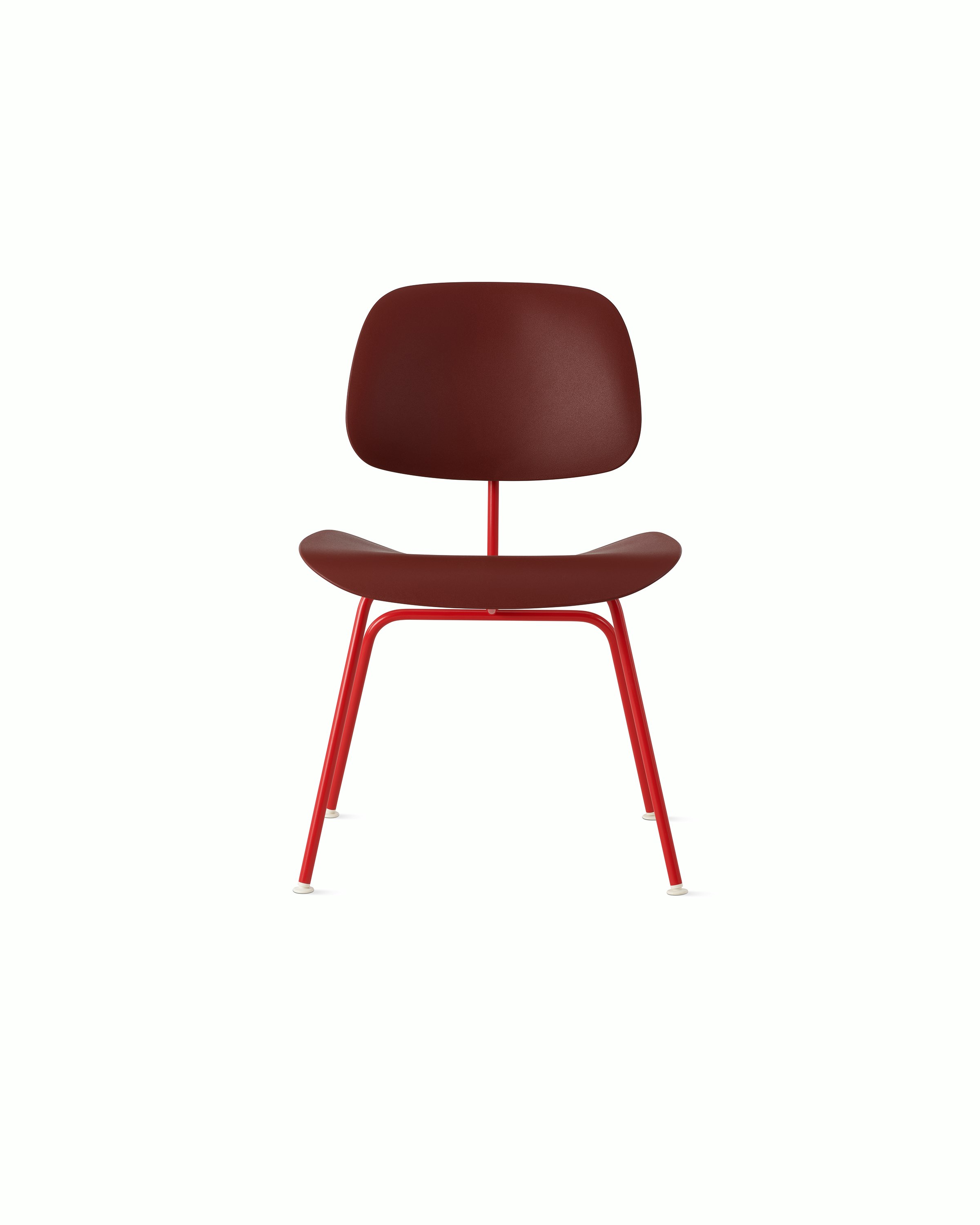 Blazer, Brick - Eames Molded Plastic Dining Chair (EC-127)