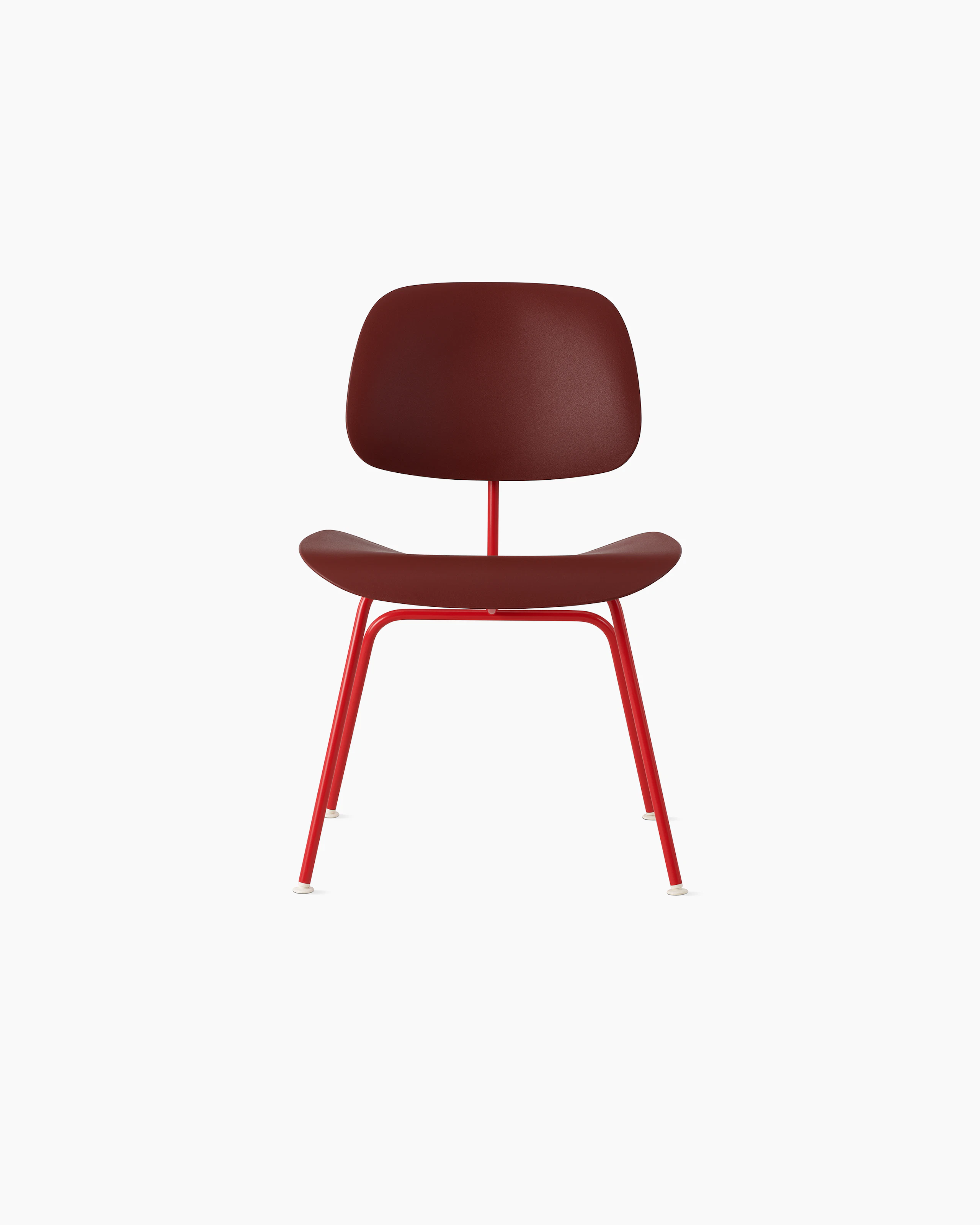 Blazer, Brick - Eames Molded Plastic Dining Chair (EC-127)