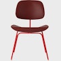 Blazer, Brick - Eames Molded Plastic Dining Chair (EC-127)