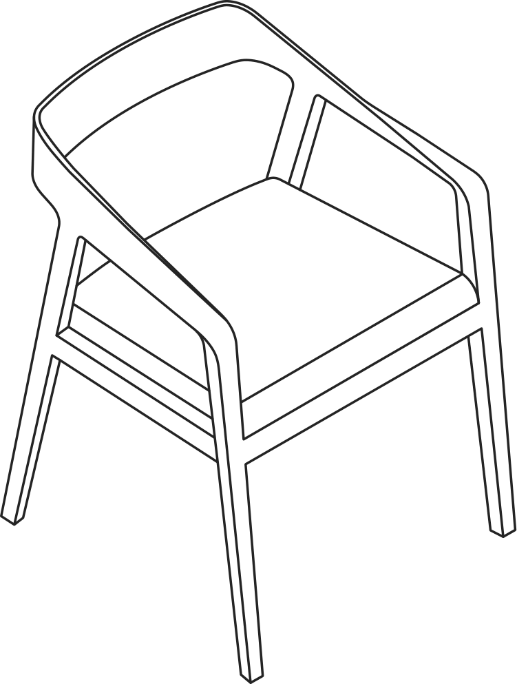 A line drawing - Full Twist Chair