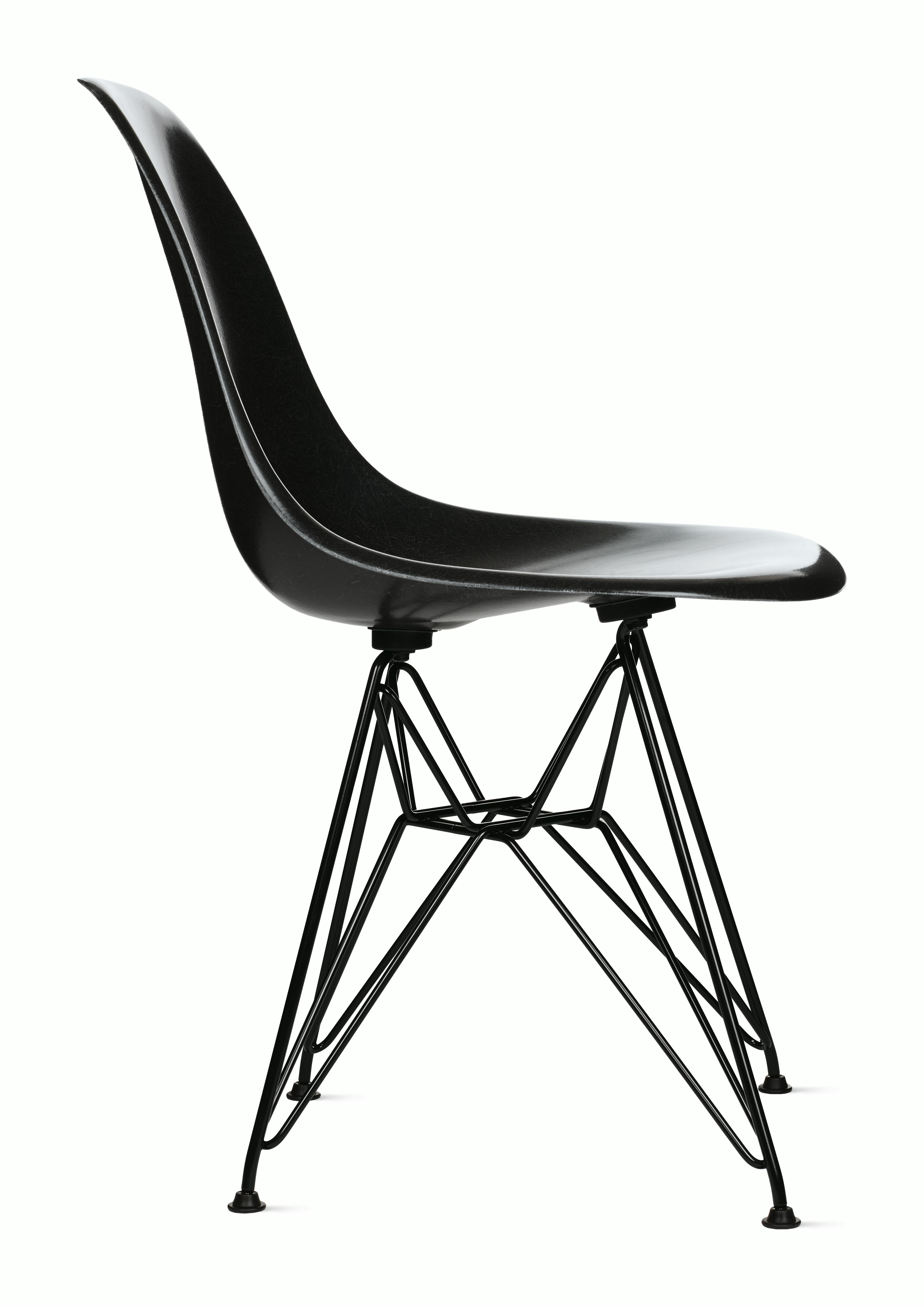 Eames Molded Fiberglass Wire-Base Side Chair (DFSR)