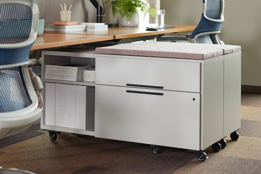 anchor credenza mobile open box file casters storage flexible 