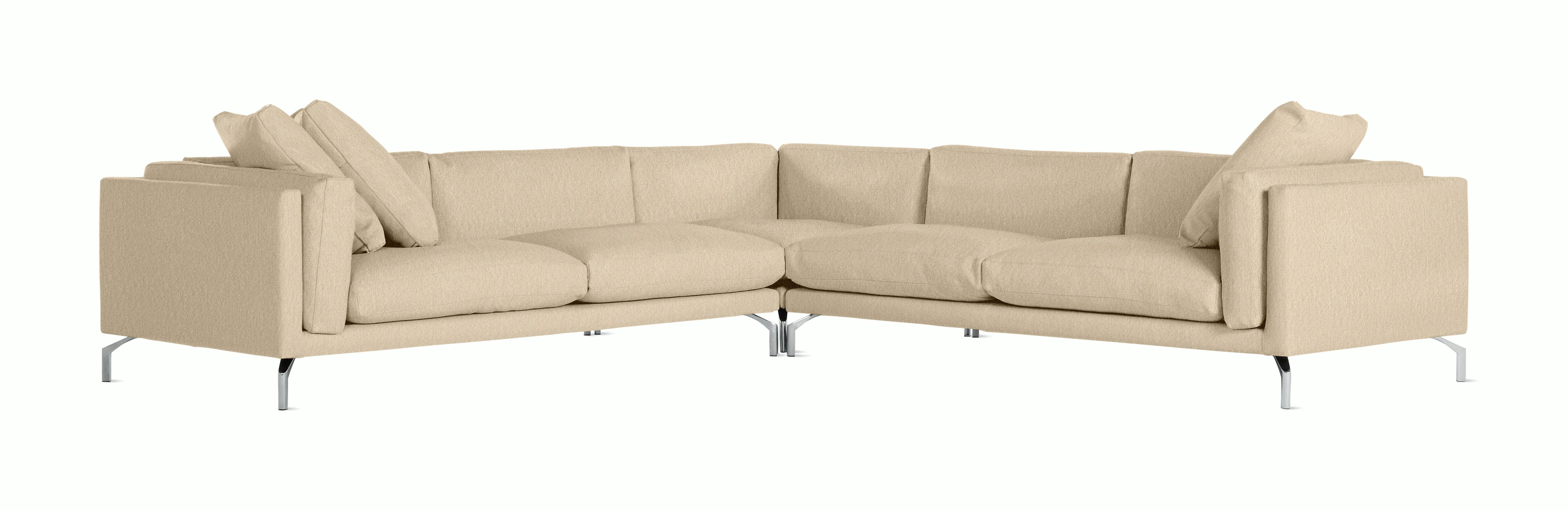 Como Corner Sectional - Album Linen, Straw