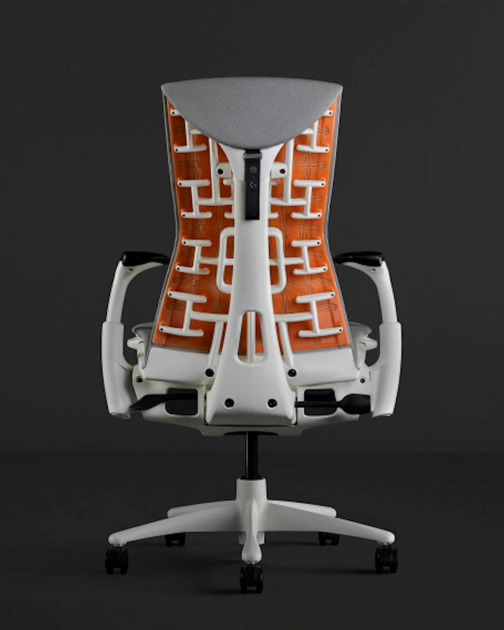 Embody Gaming Chair, White/Ignite, Sync Dark Mineral