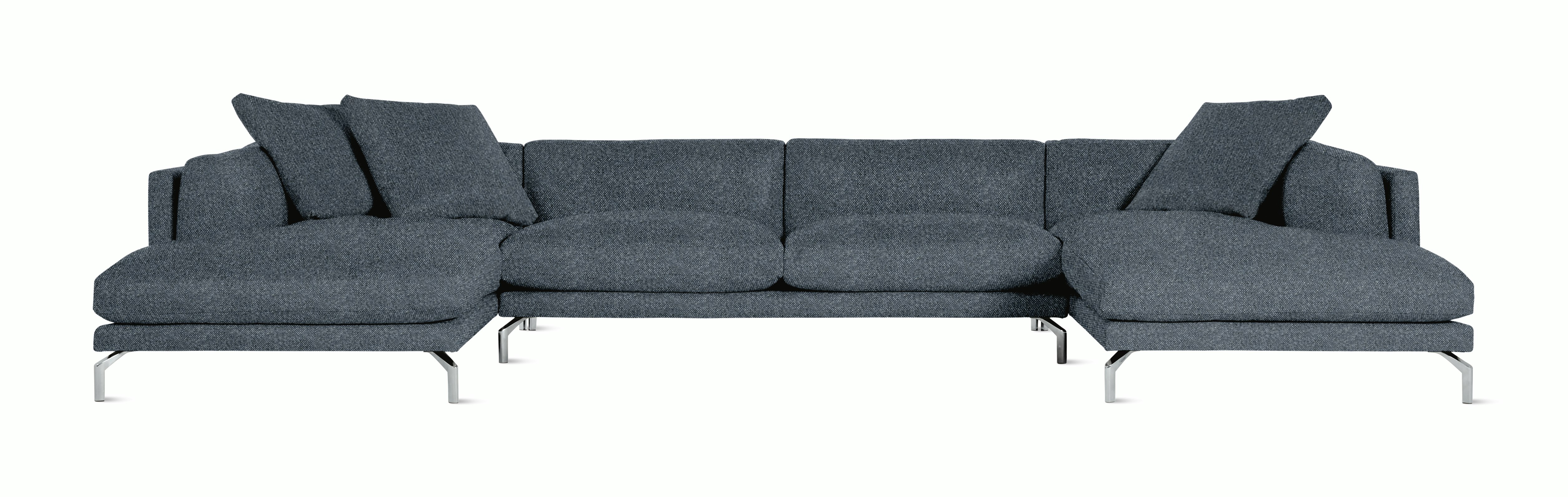 Como Double Chaise Sectional Sofa