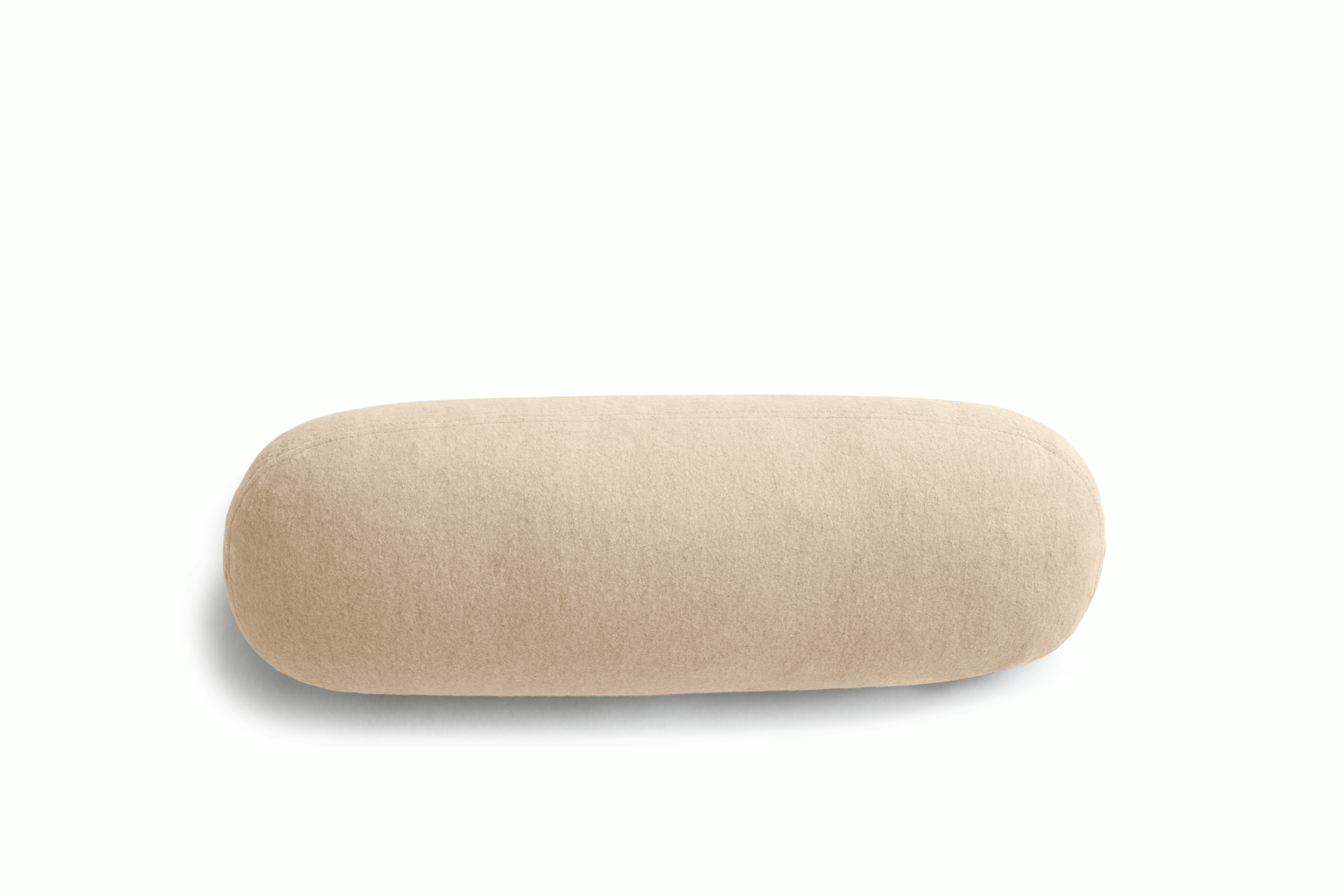 A Biboni Lumbar Pillow in nan viewed from an angle.