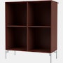 Show Bookcase - Masala, with Chrome Legs