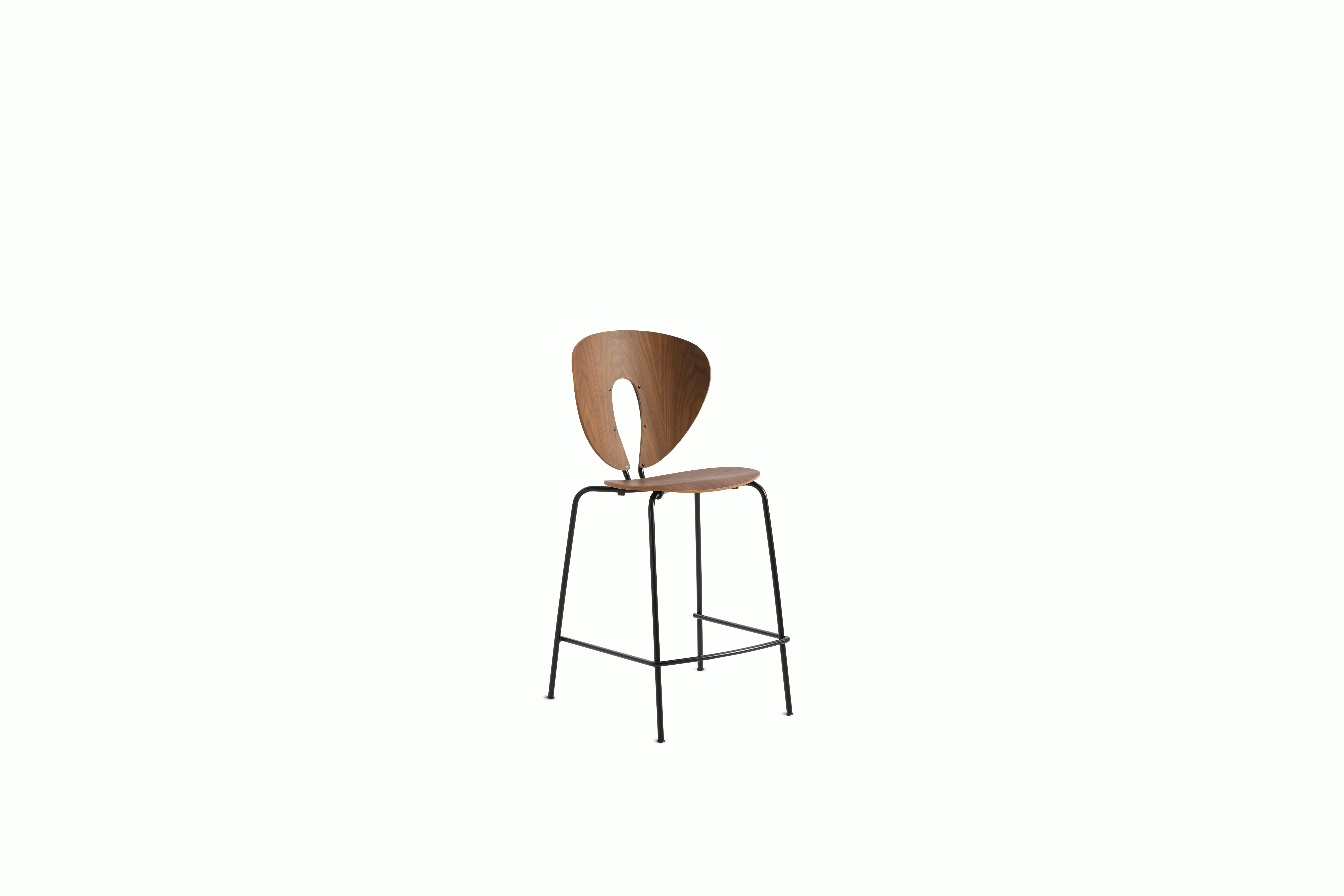 Globus Stool - Counter Height, Walnut