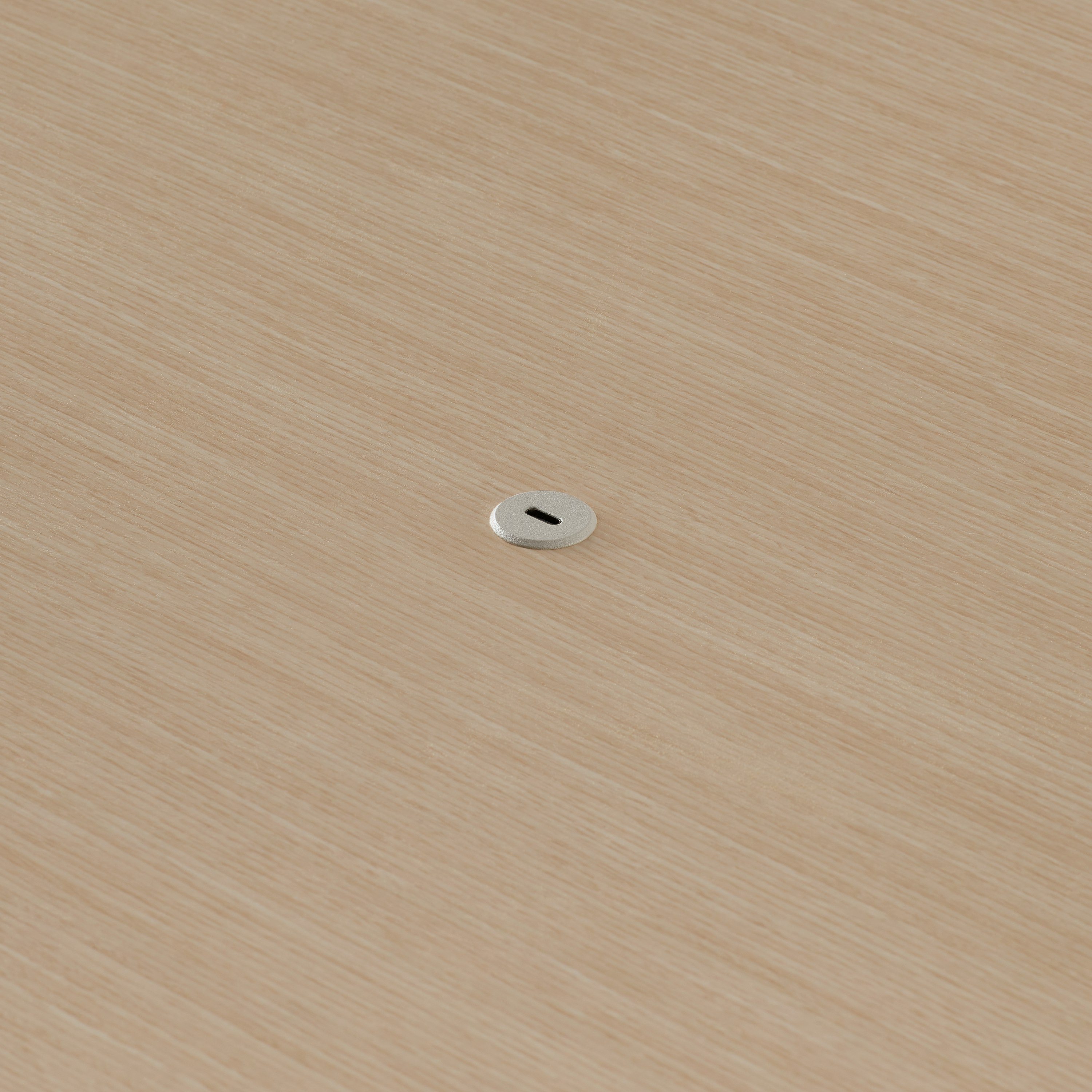 Close view of Ello Micro Direct USB-C single port embedded in Headway table surface.