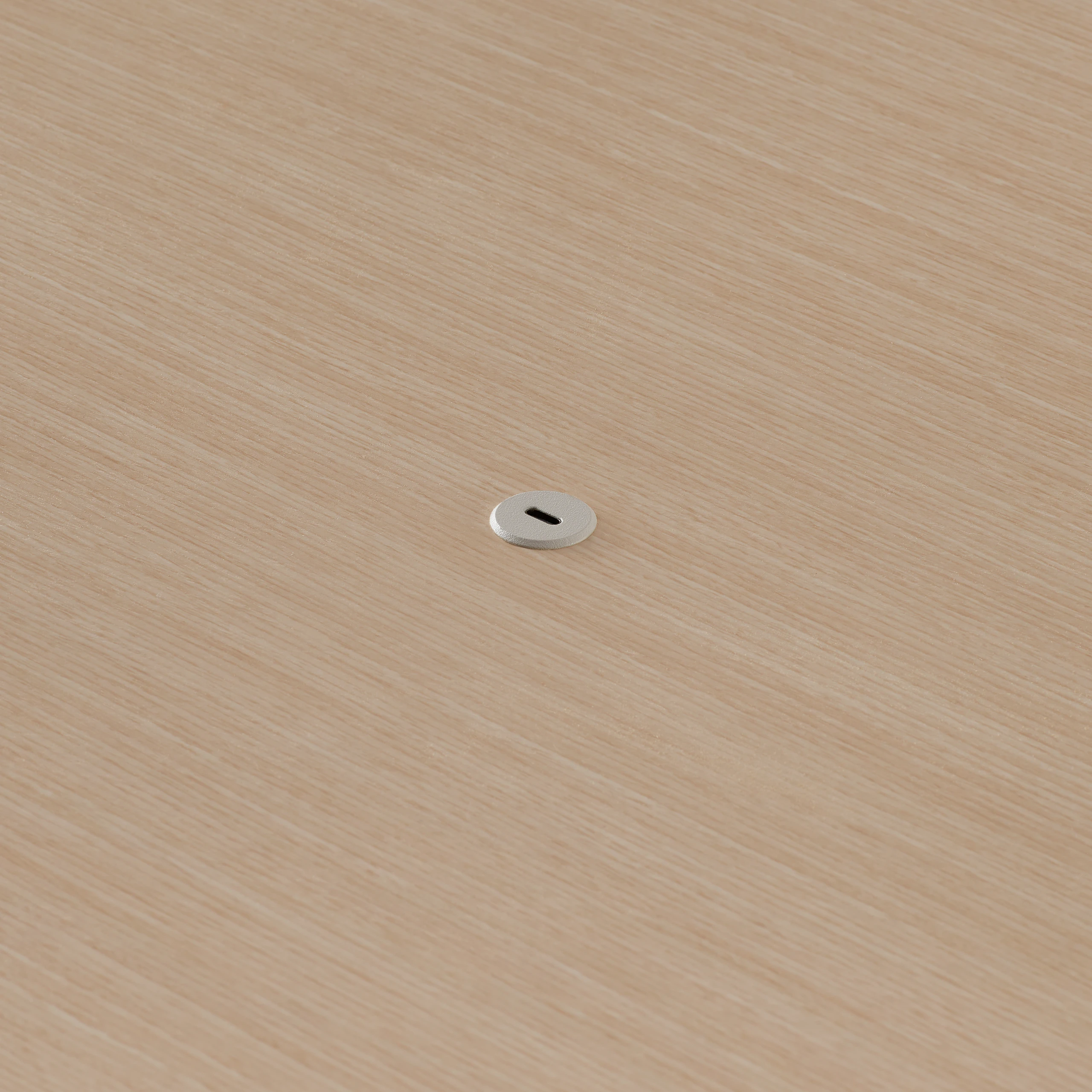 Close view of Ello Micro Direct USB-C single port embedded in Headway table surface.