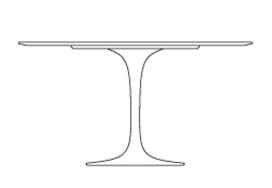 Round - 54" Laminate / Veneer