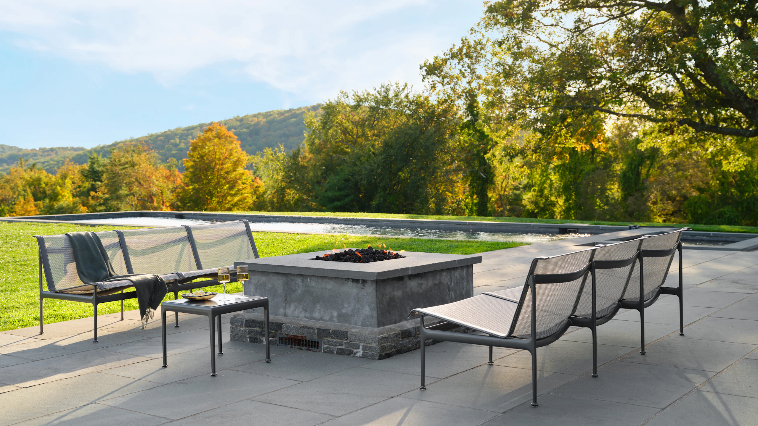 Swell Three Seat Sofa 1966 End Table