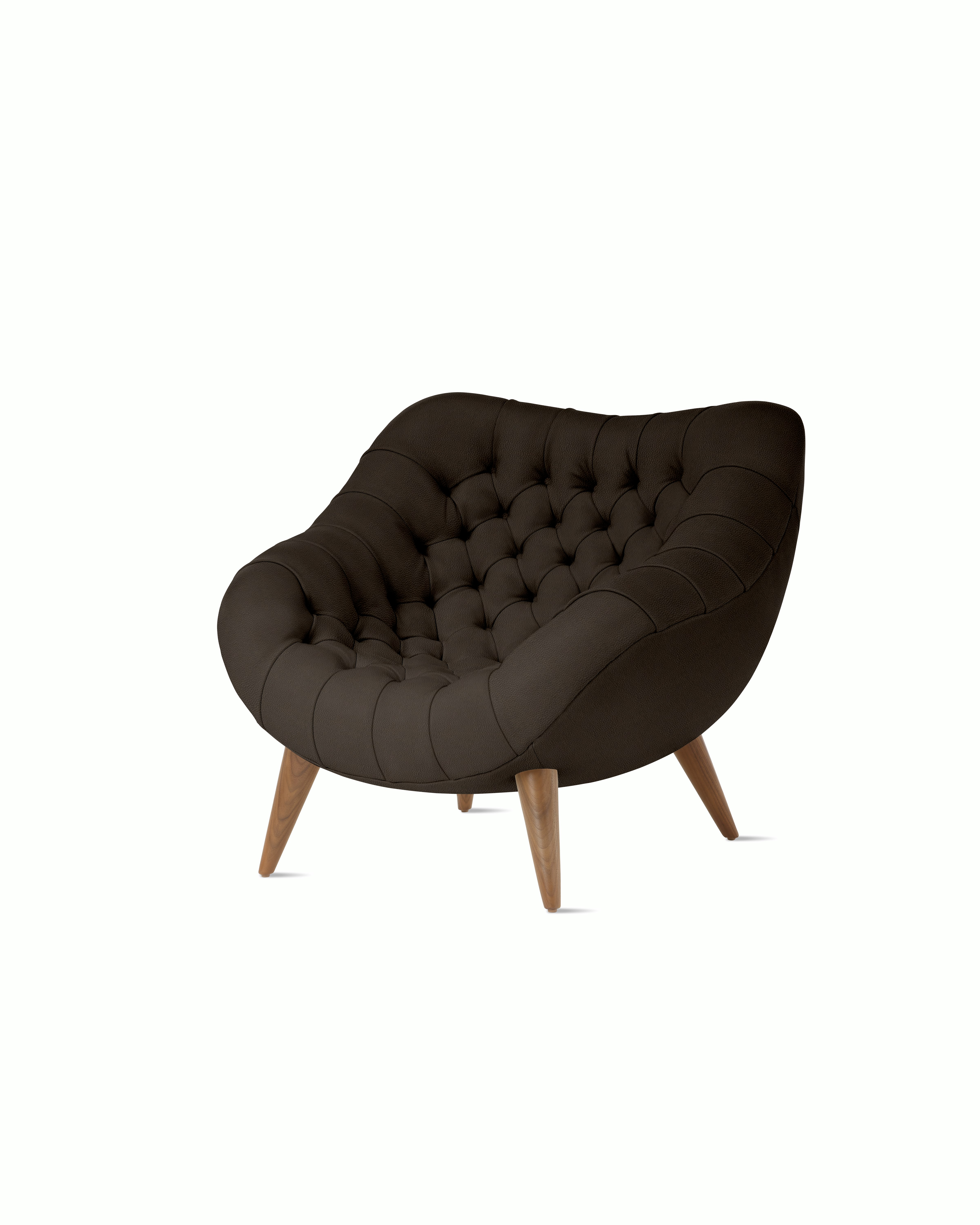 Rohde Easy Chair - Walnut,  Prone Leather,  Java