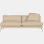 Como Armless Sofa - Album Linen, Straw