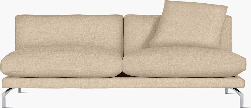 Como Armless Sofa - Album Linen, Straw