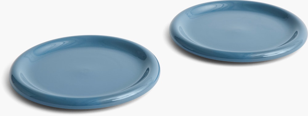 Barro Plate - Set of 2 - Medium Dark Blue