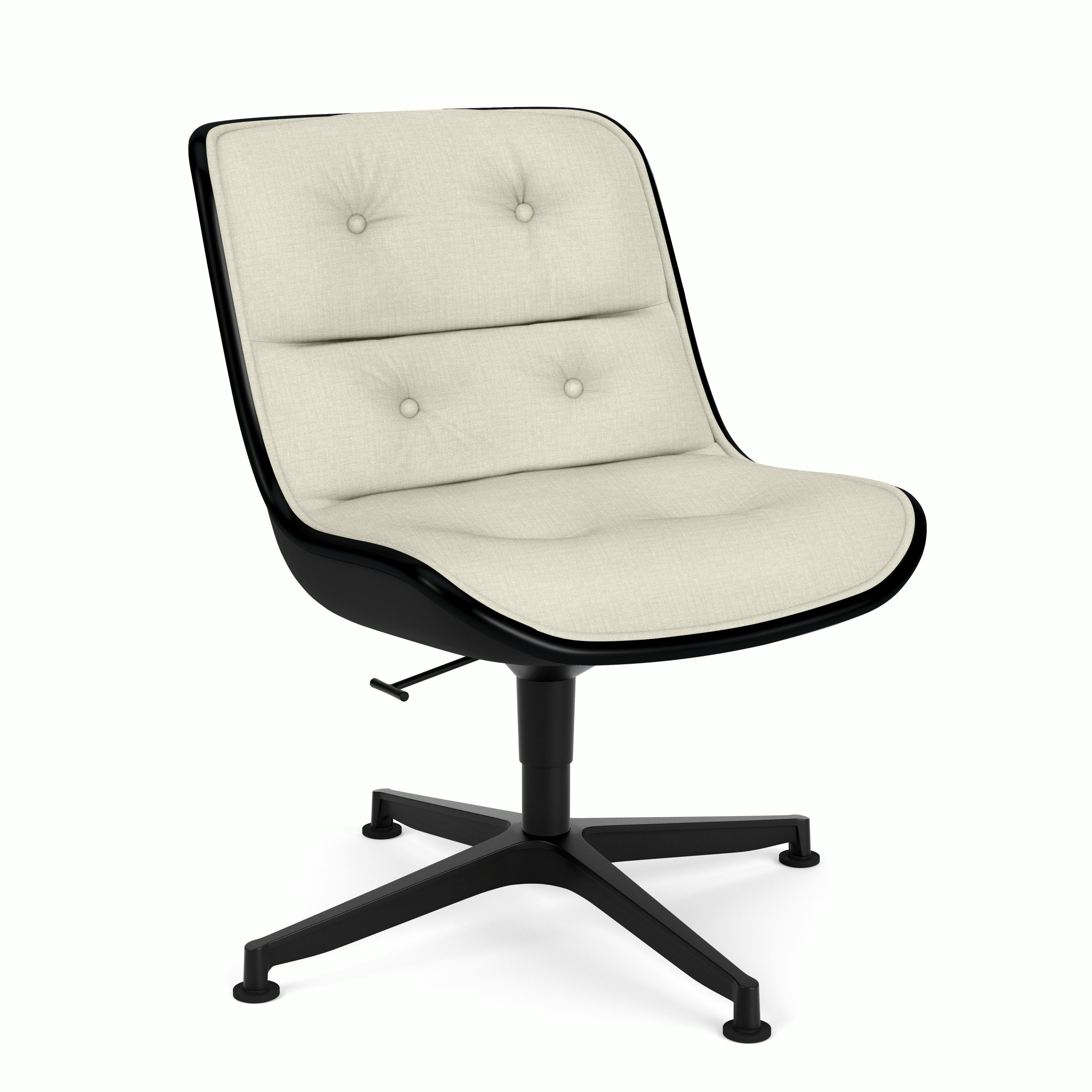 Pollock Executive Side Chair - 4 Star,  Black,  Topos,  Fresco