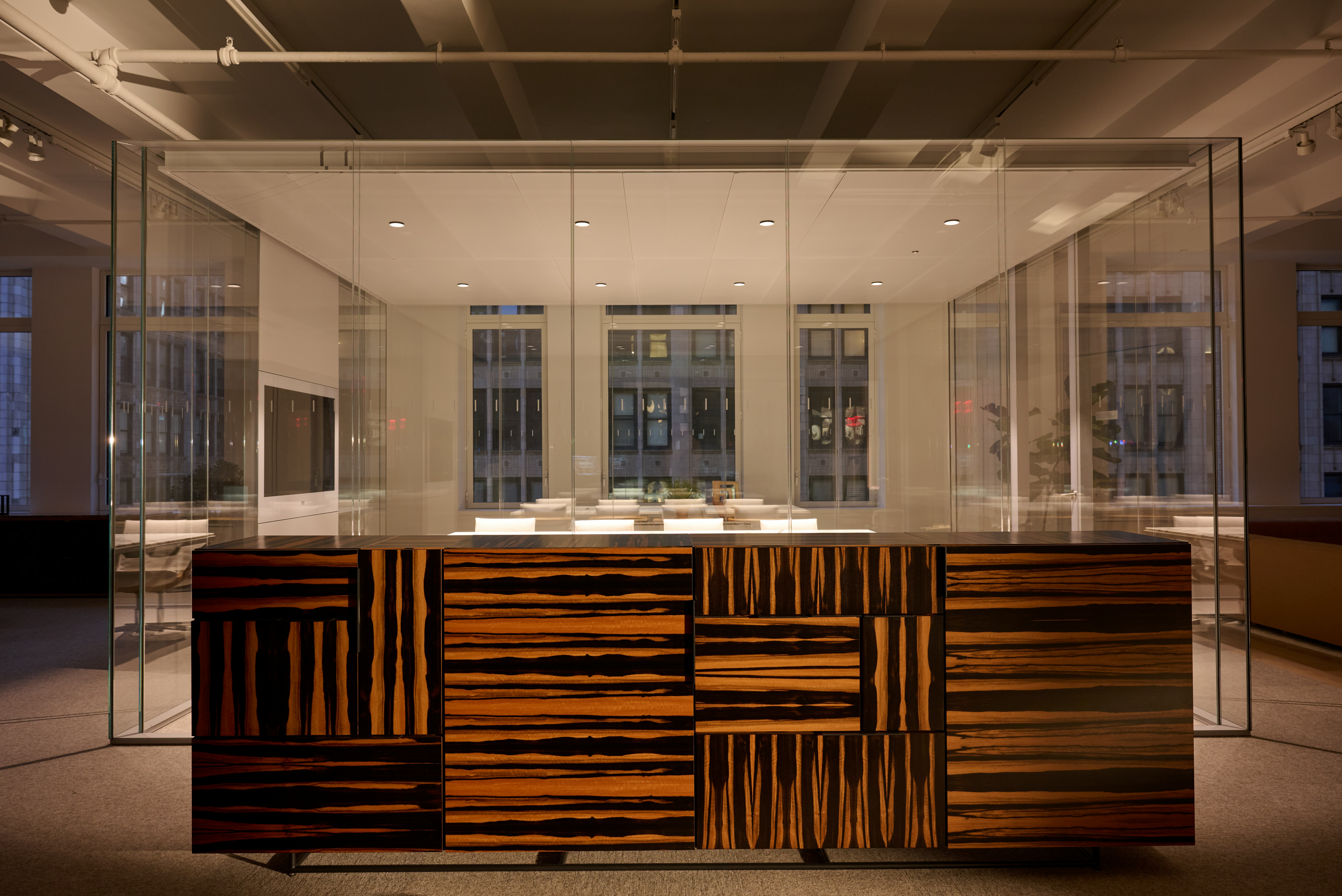 Domino Storage in the Geiger New York showroom.