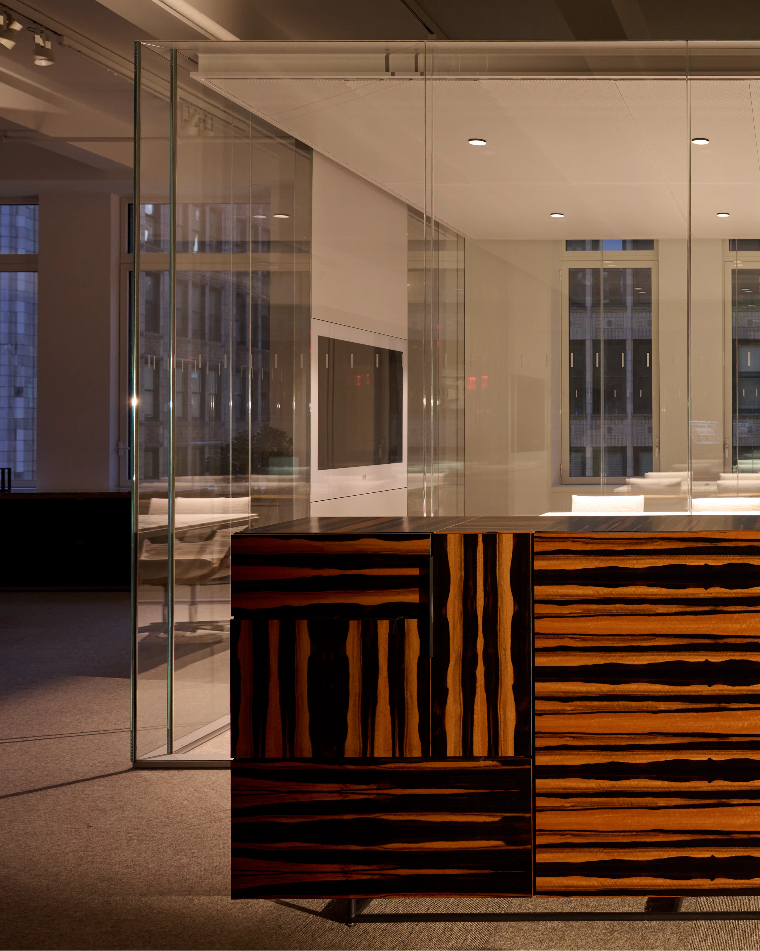 Domino Storage in the Geiger New York showroom.
