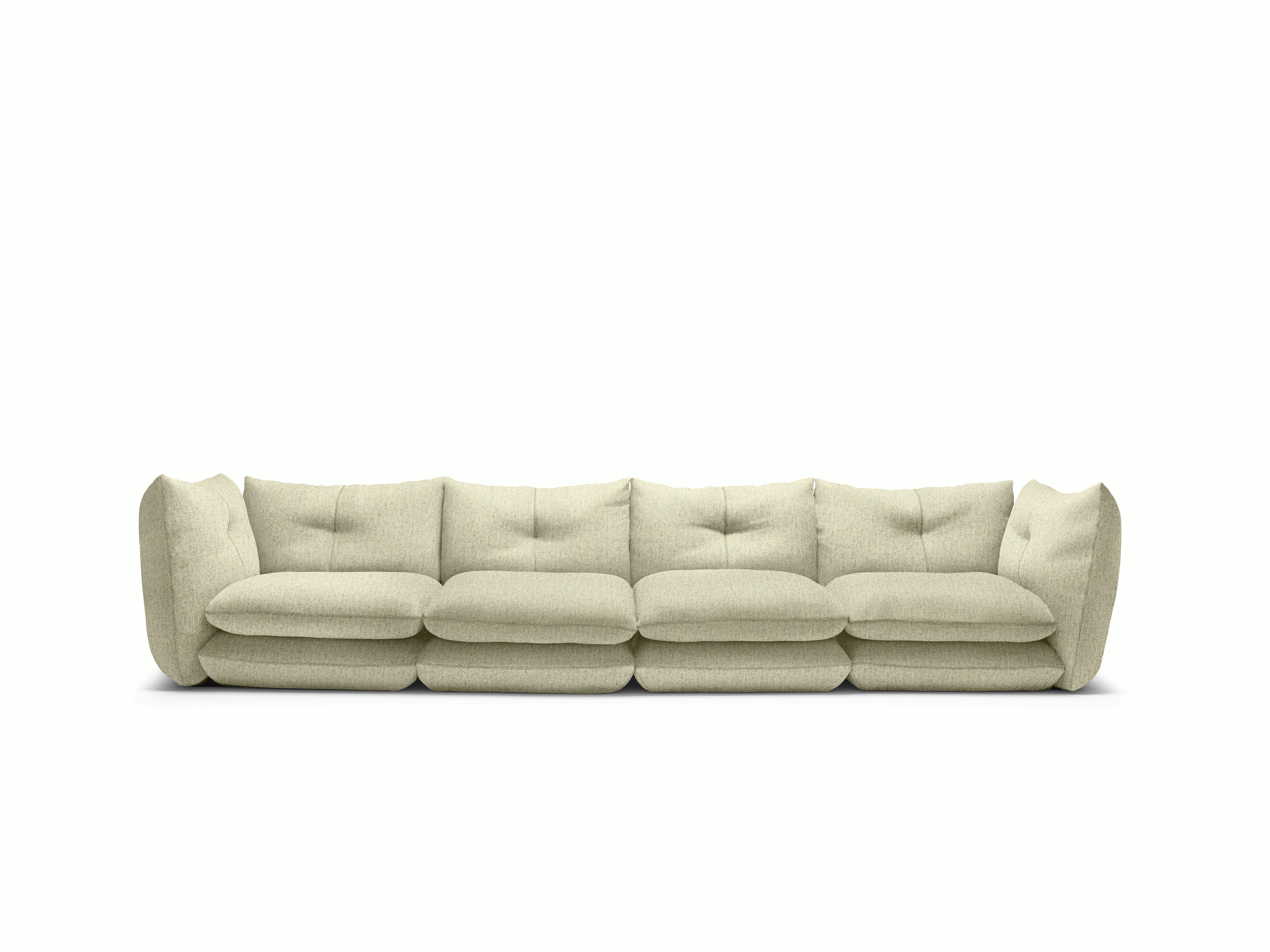 Pillo Sofa -  Four Seater,  Standard or Deep,  Buzz,  Cloud