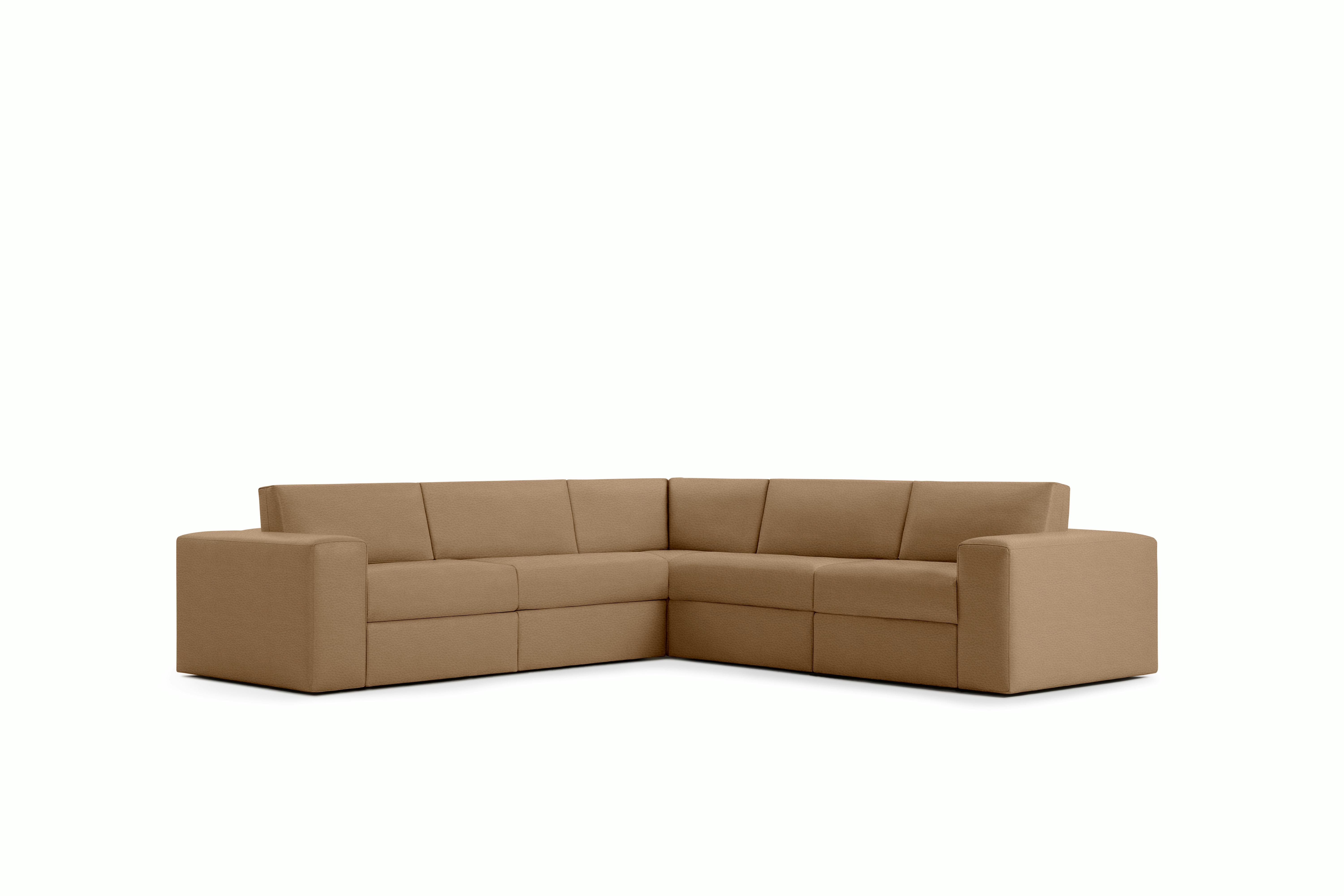 Irvin Corner Sectional -  Vienna Leather,  Clay