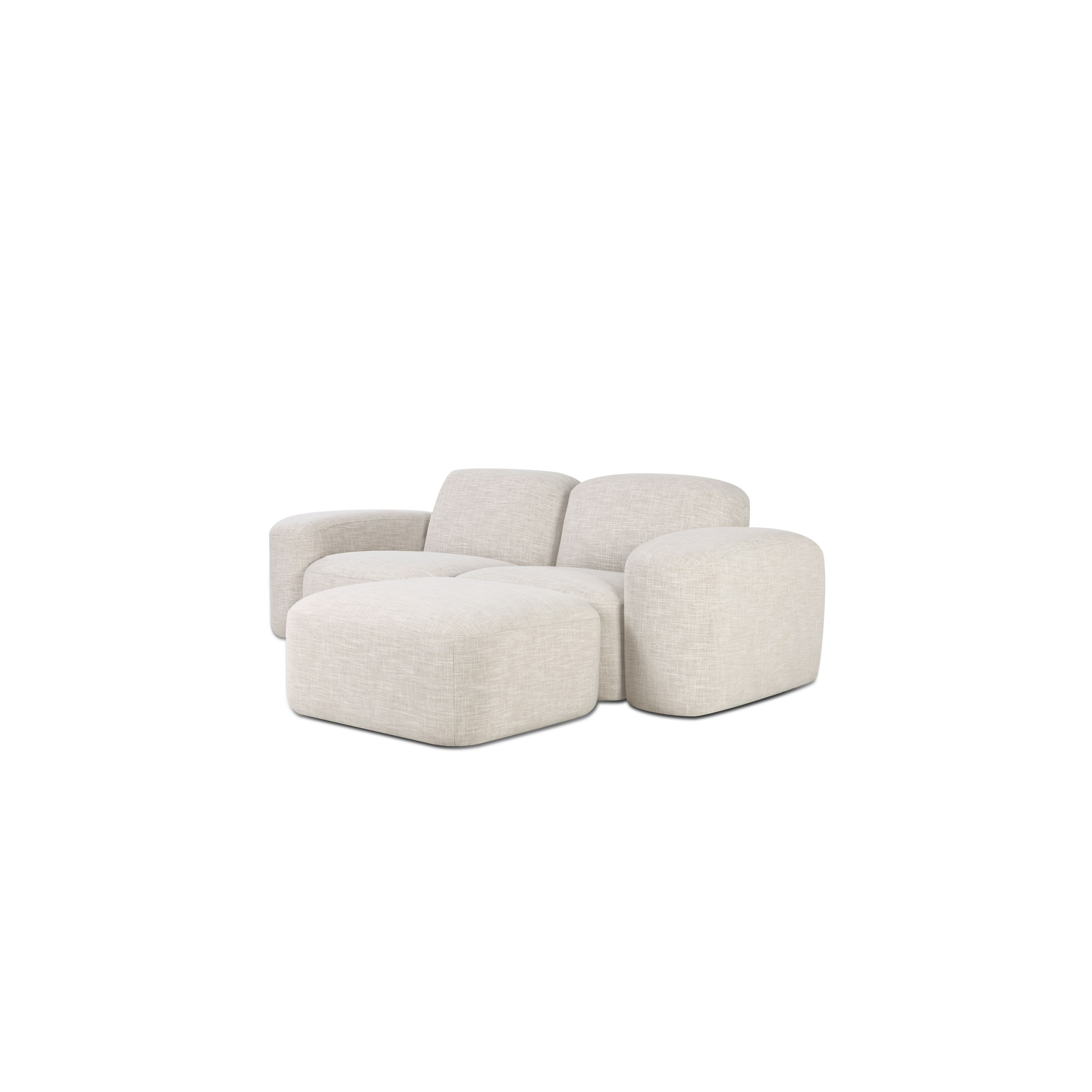 Muse Sofa - 2 Seater, Byron, Oyster