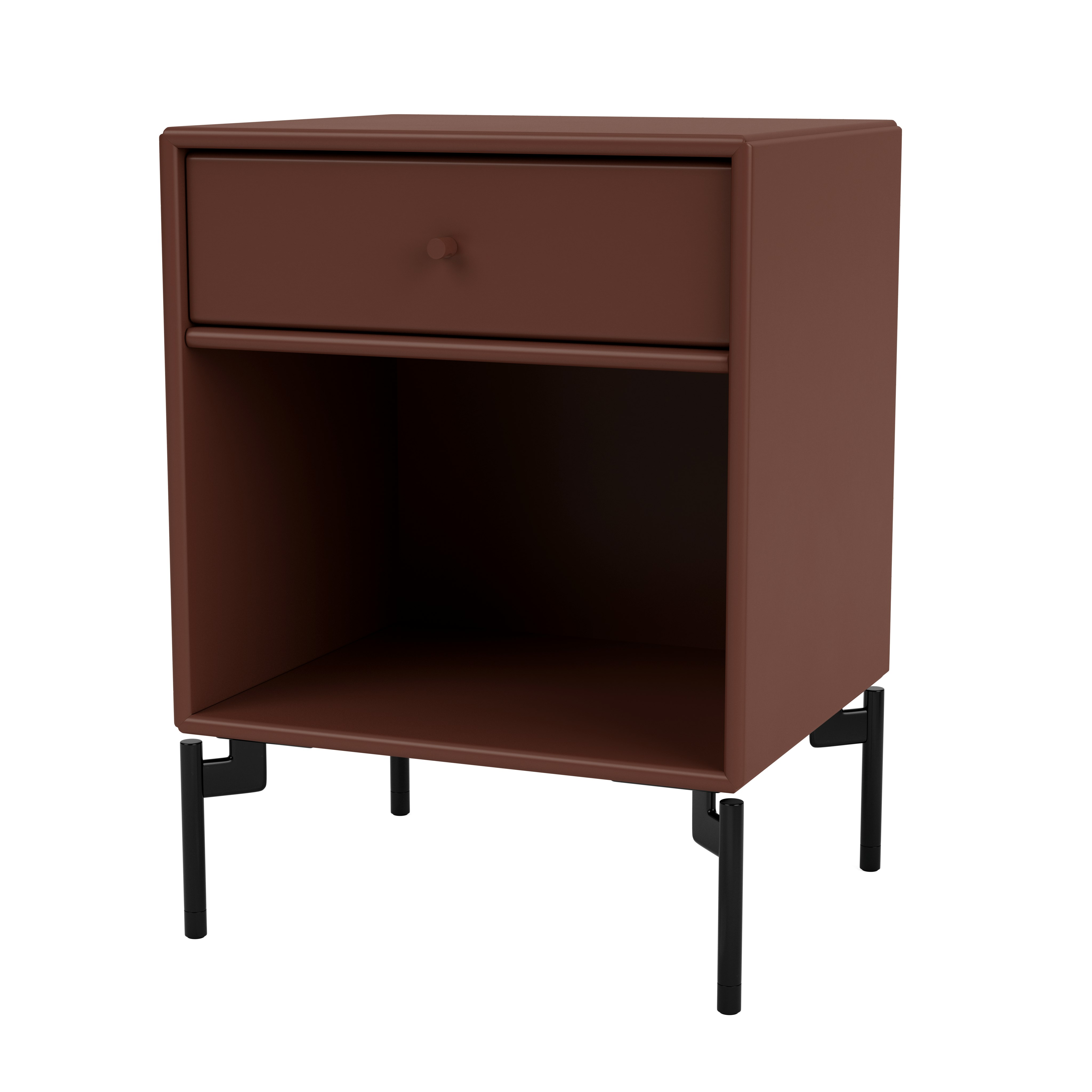 Dream Bedside Table - Masala, Black Legs