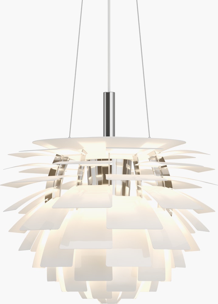 PH Artichoke Lamp in white, small