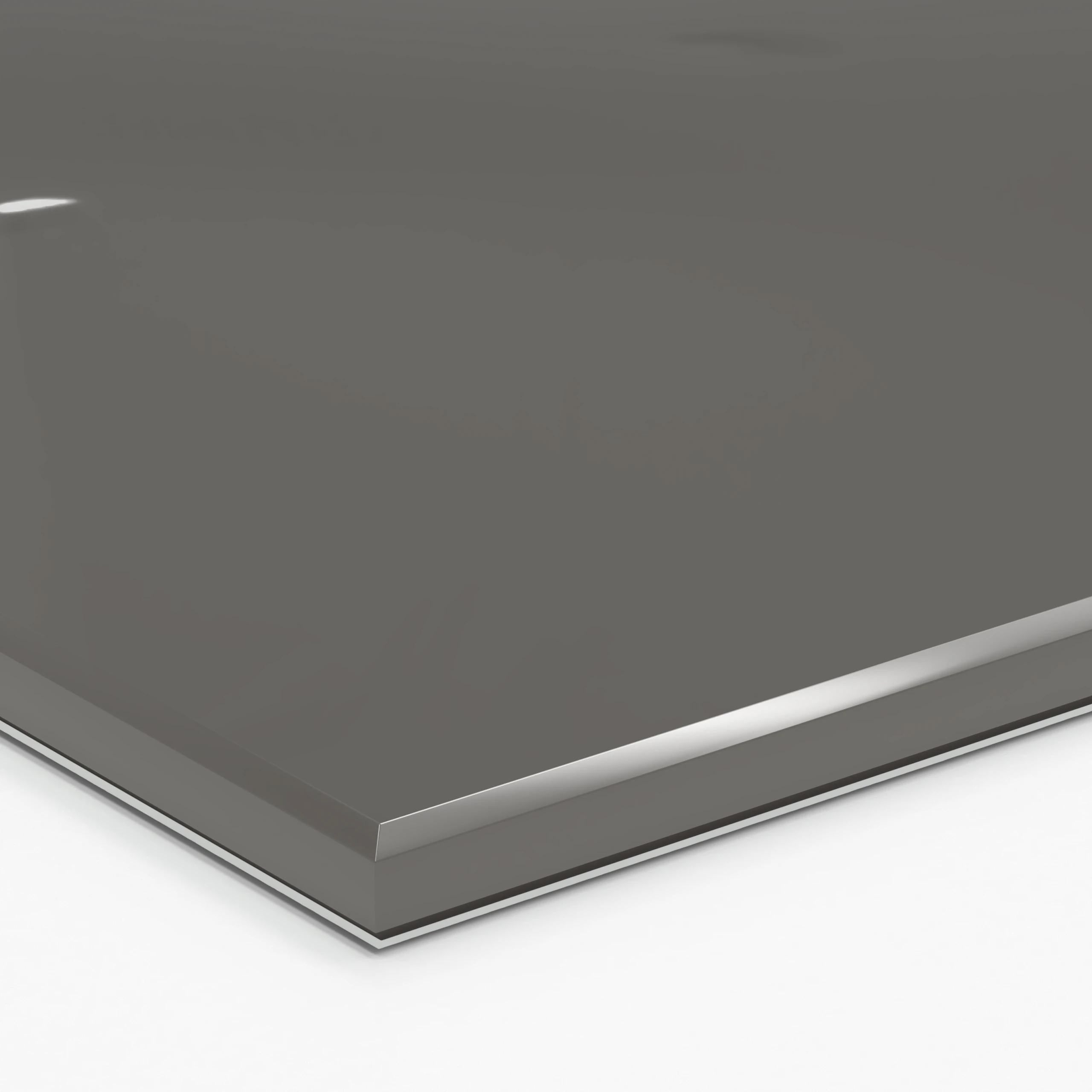 Back Painted Medium Grey