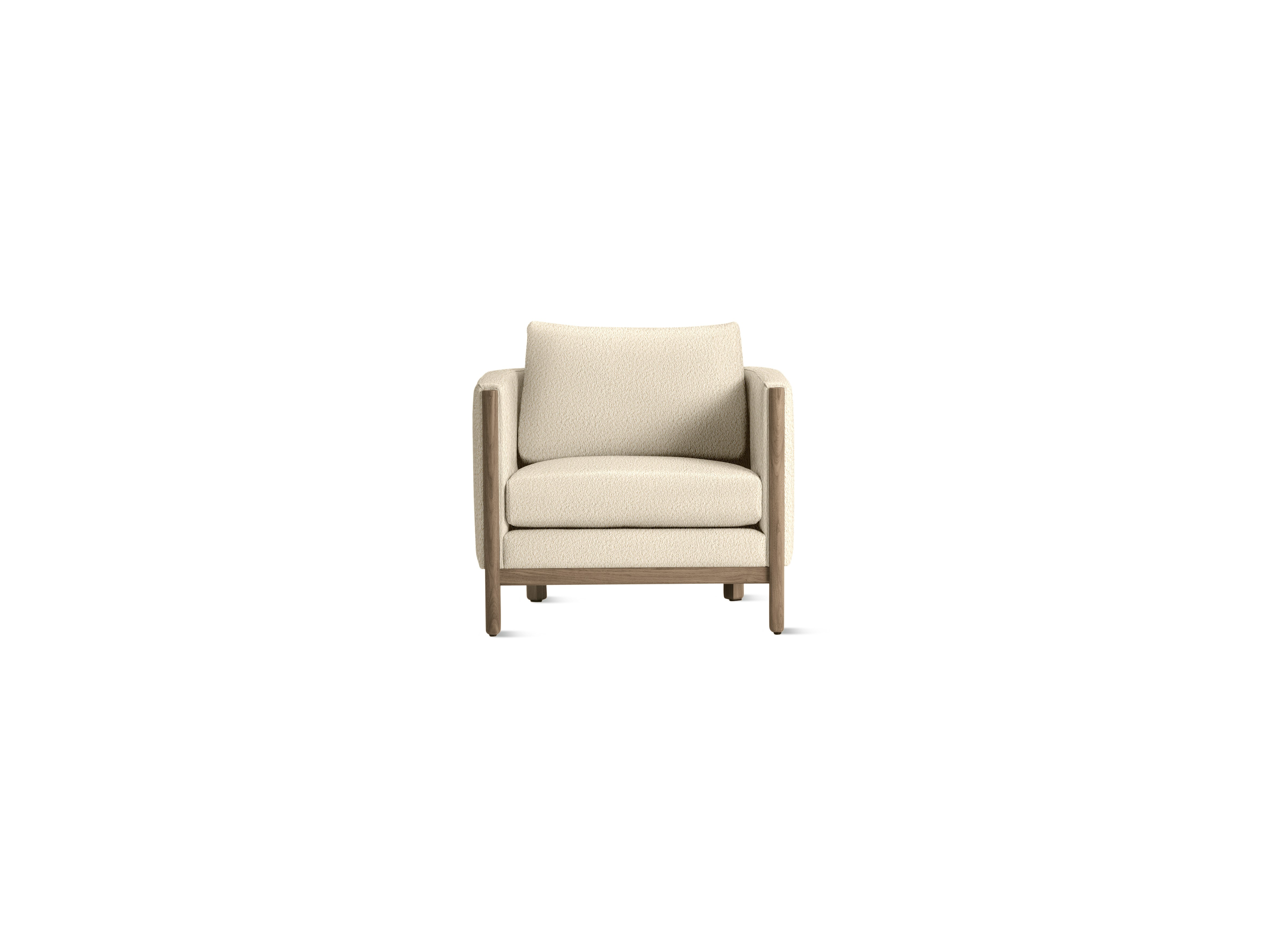 Emmy Armchair, Turf, Cream, Oak
