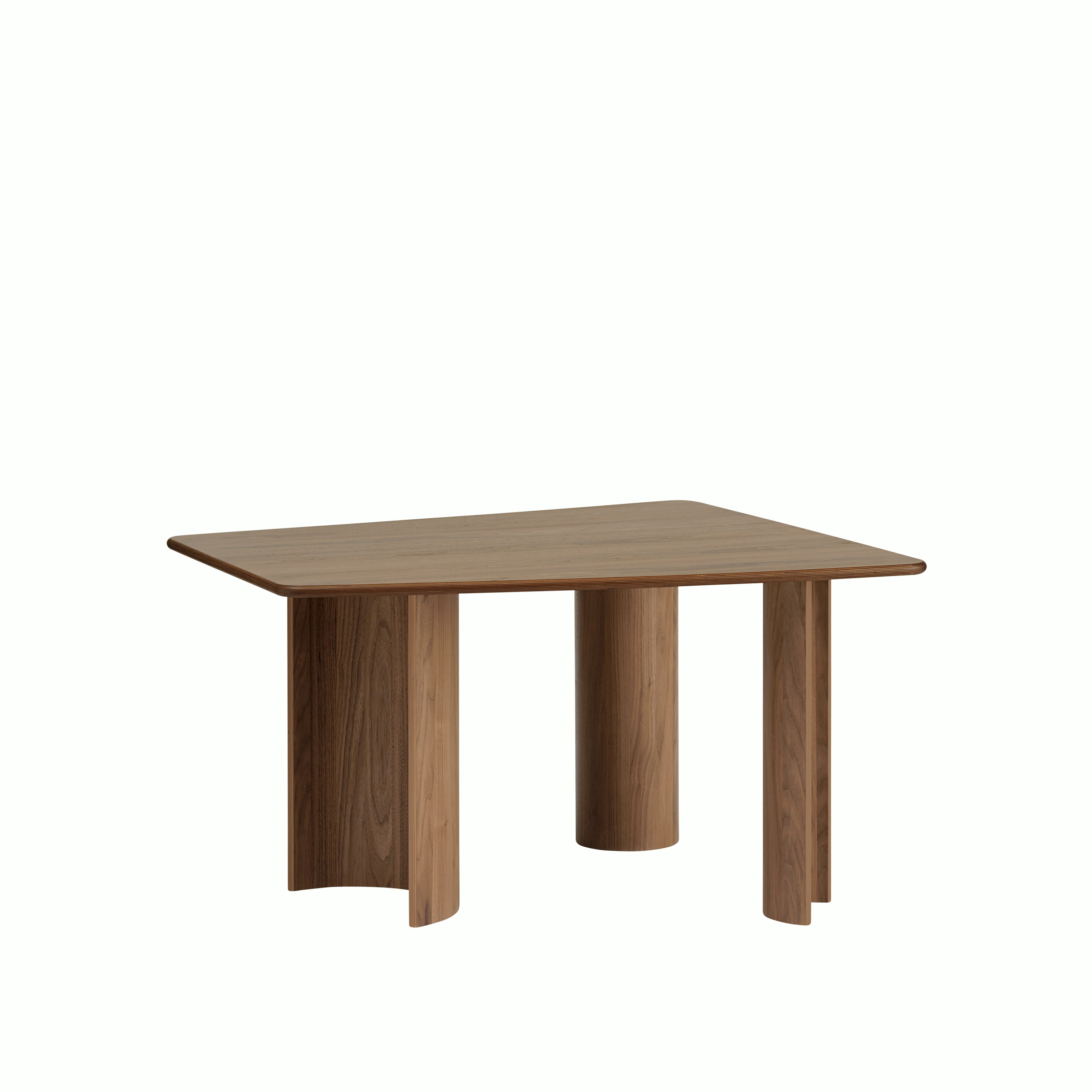 Re-norm Table in Walnut Veneer viewed from Angle