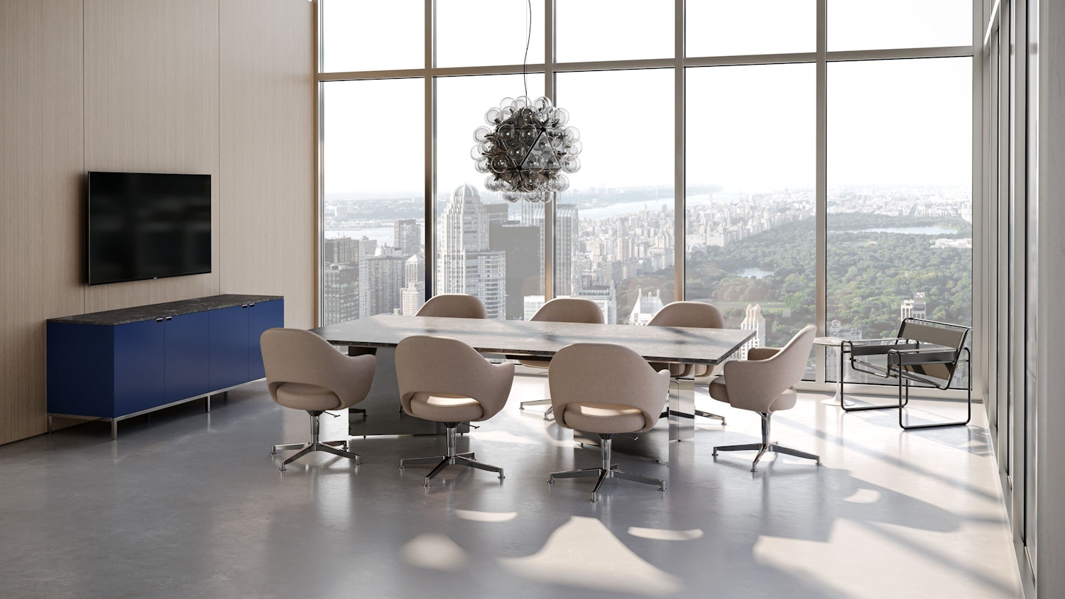 LSM Conference Table Florence Knoll Credenza Saarinen Executive Chair Wassily Chair