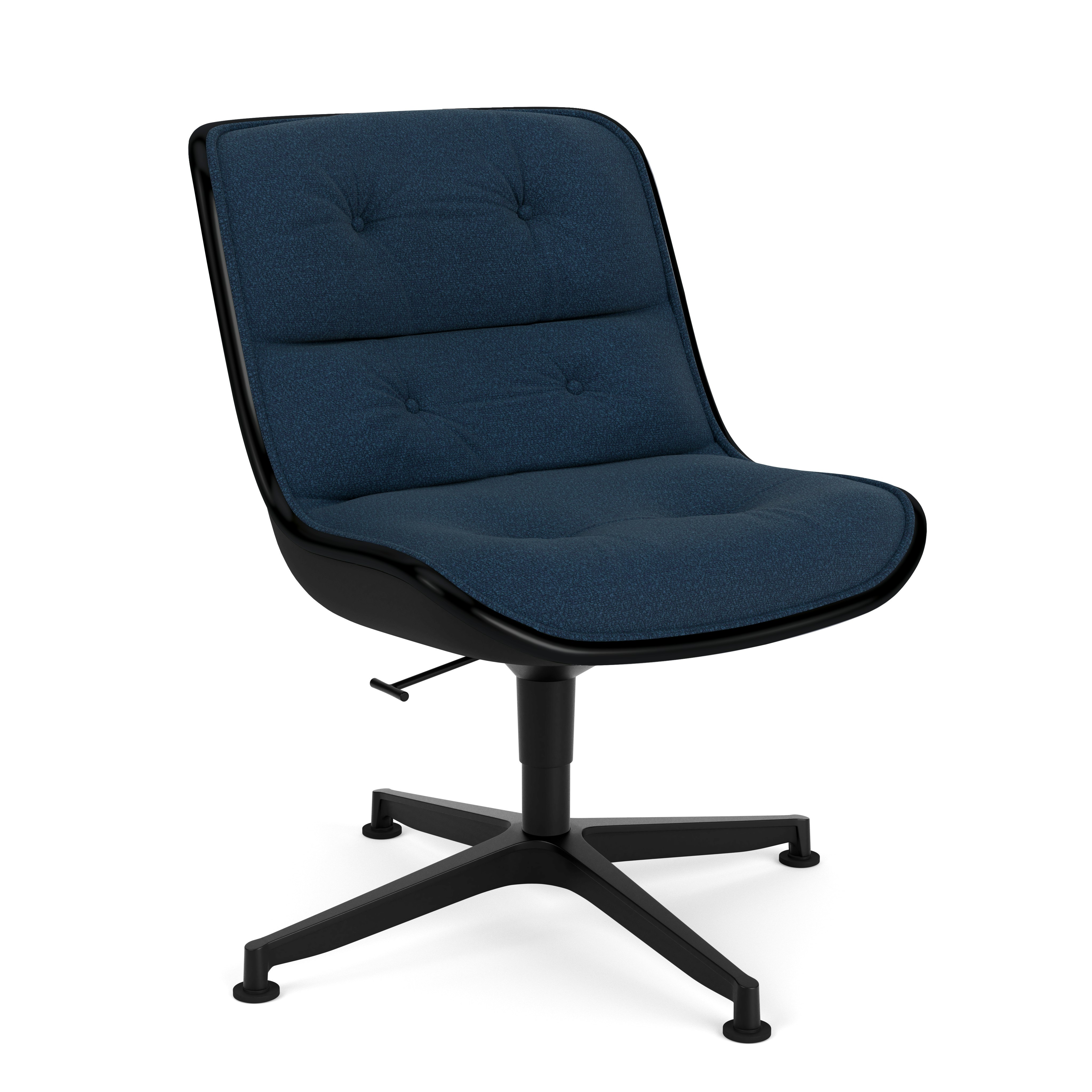 Pollock Executive Side Chair - 4 Star, Black, Classic Boucle, Arcane